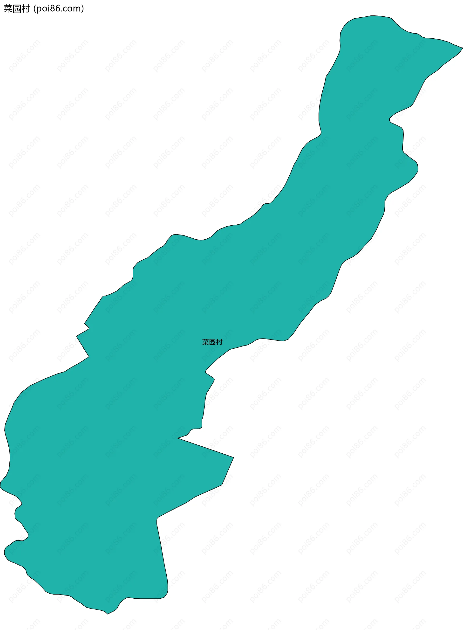 菜园村边界地图