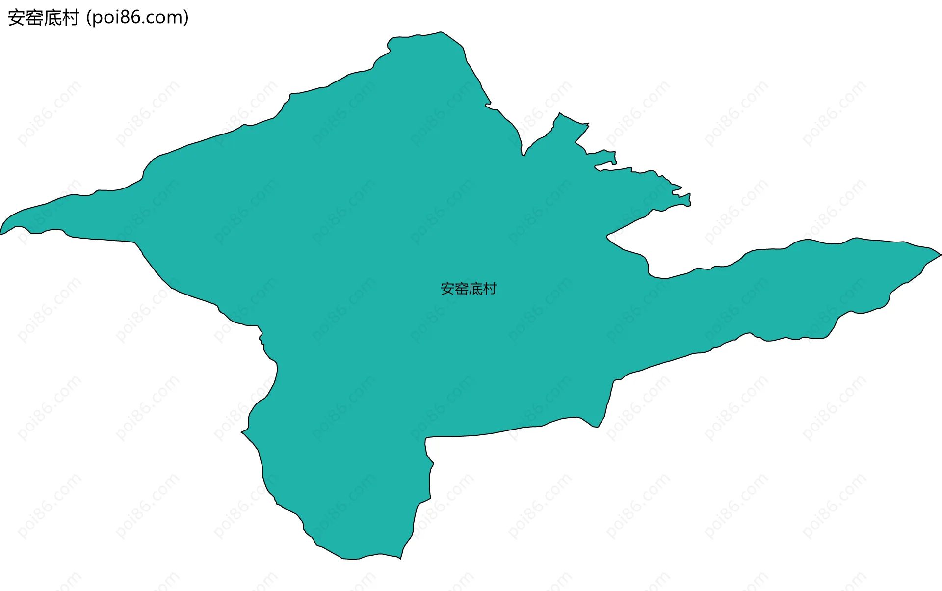 安窑底村边界地图