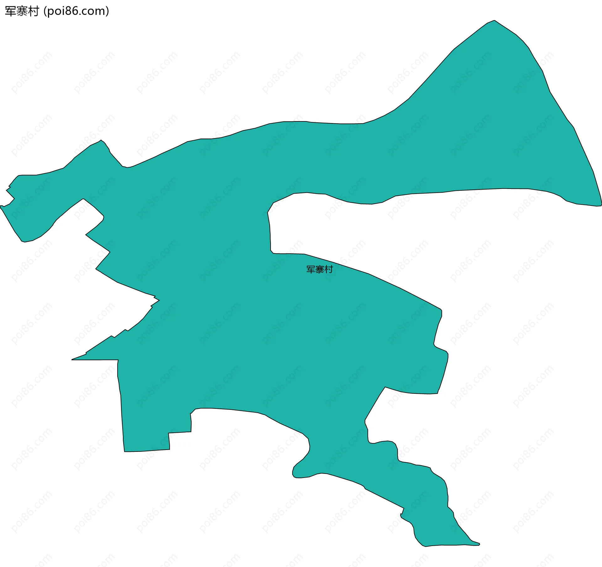 军寨村边界地图