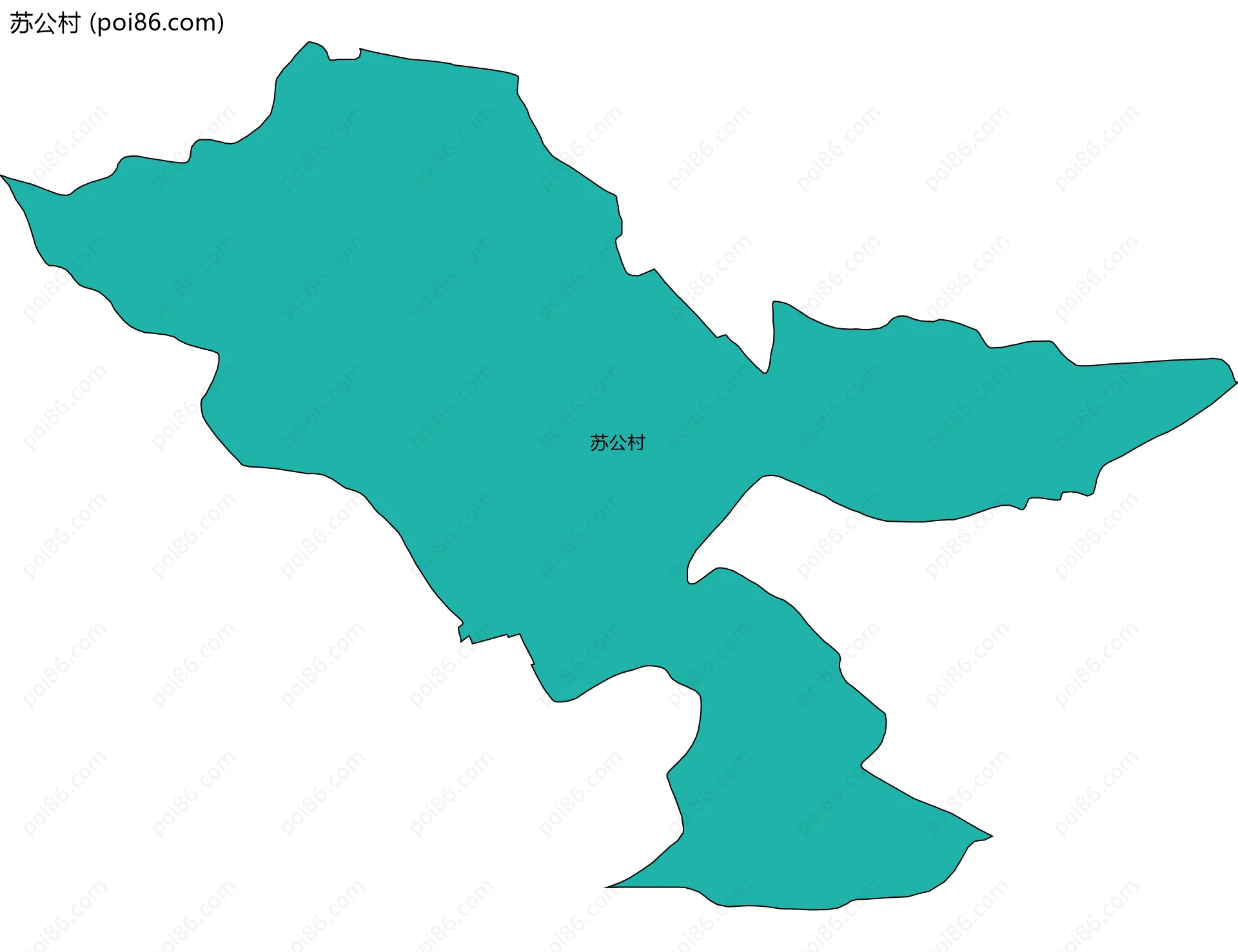 苏公村边界地图
