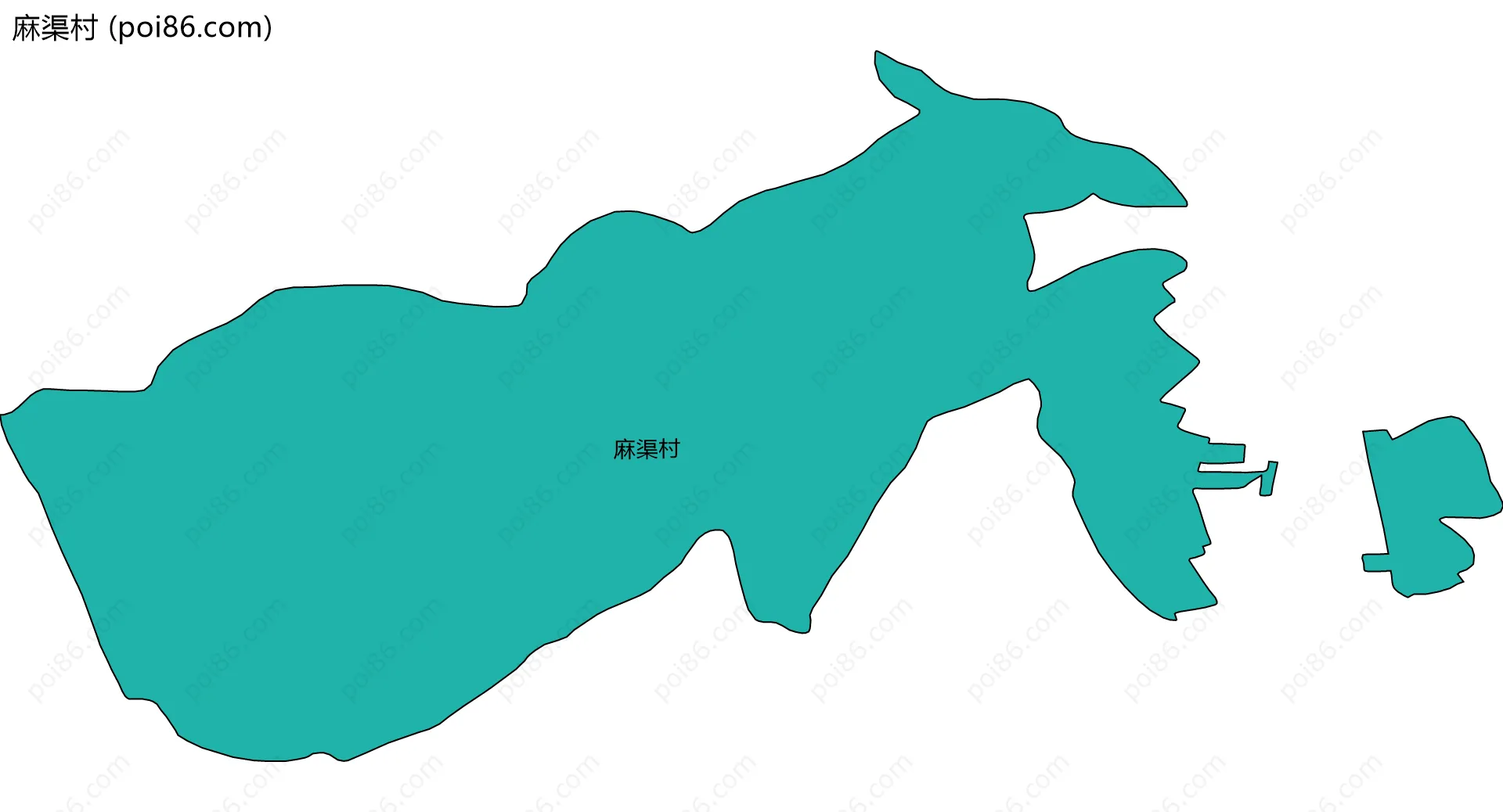 麻渠村边界地图