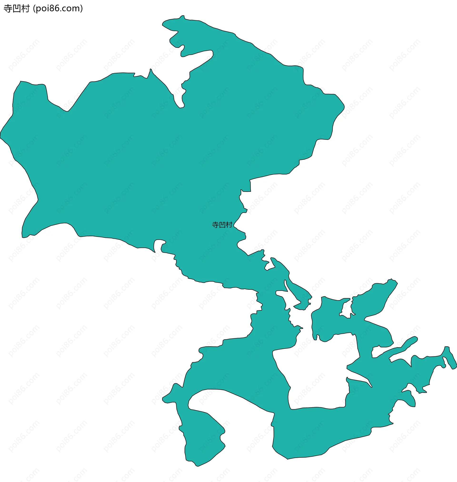 寺凹村边界地图