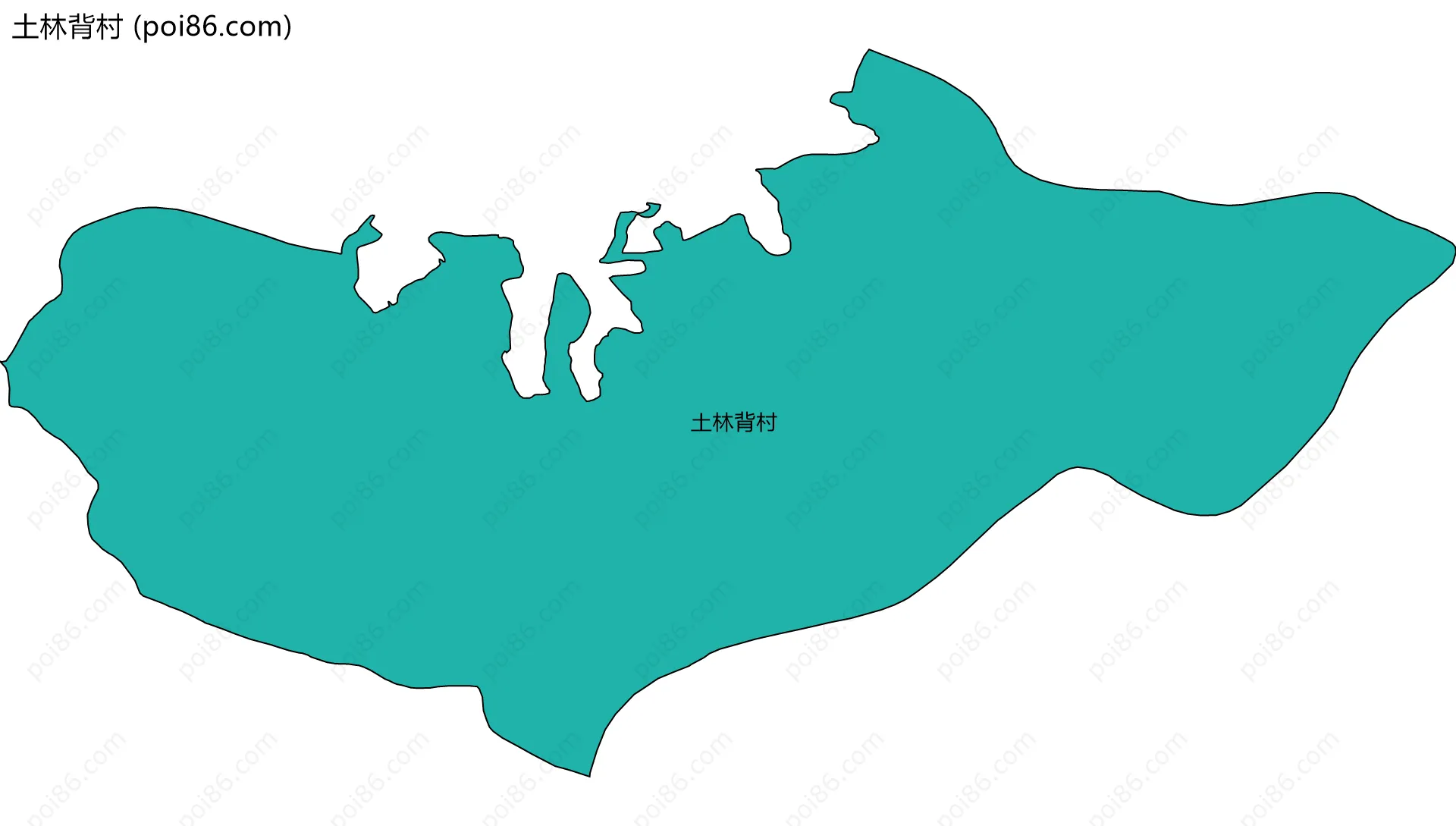土林背村边界地图