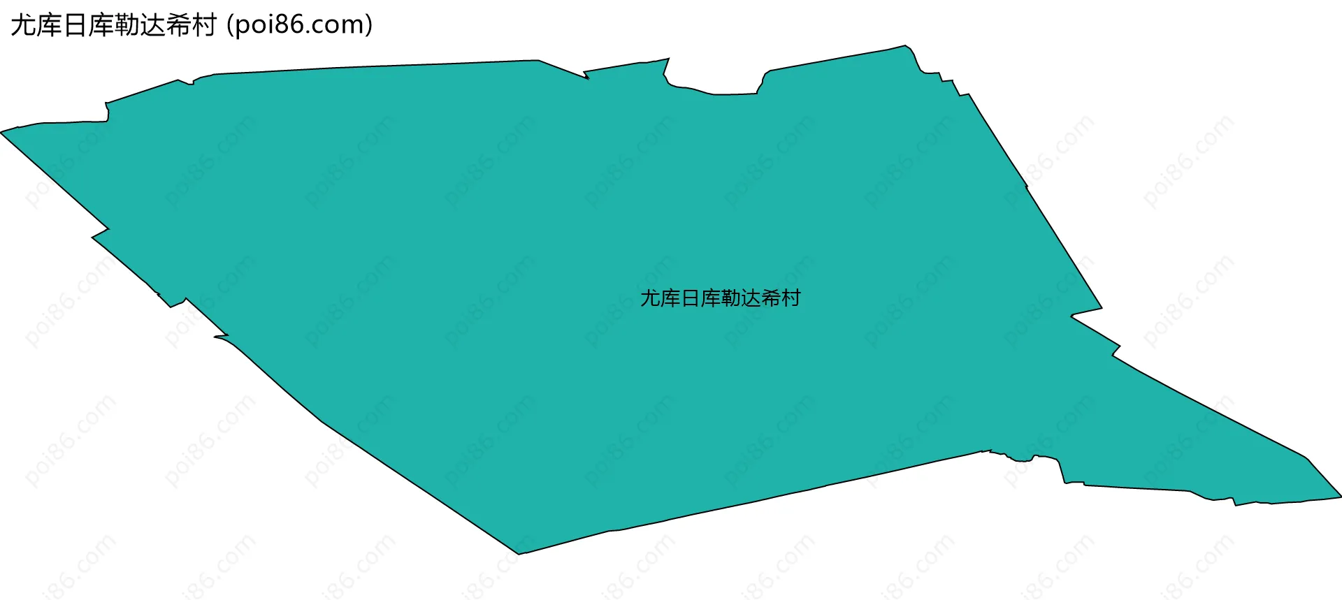 尤库日库勒达希村边界地图