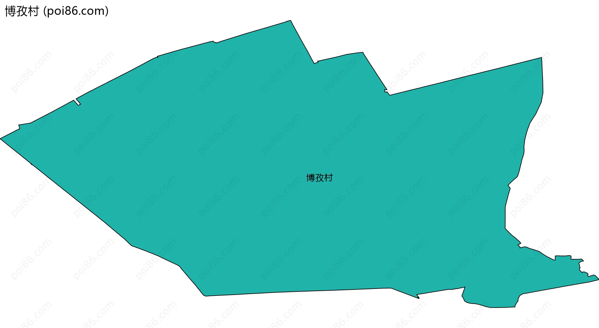 博孜村边界地图