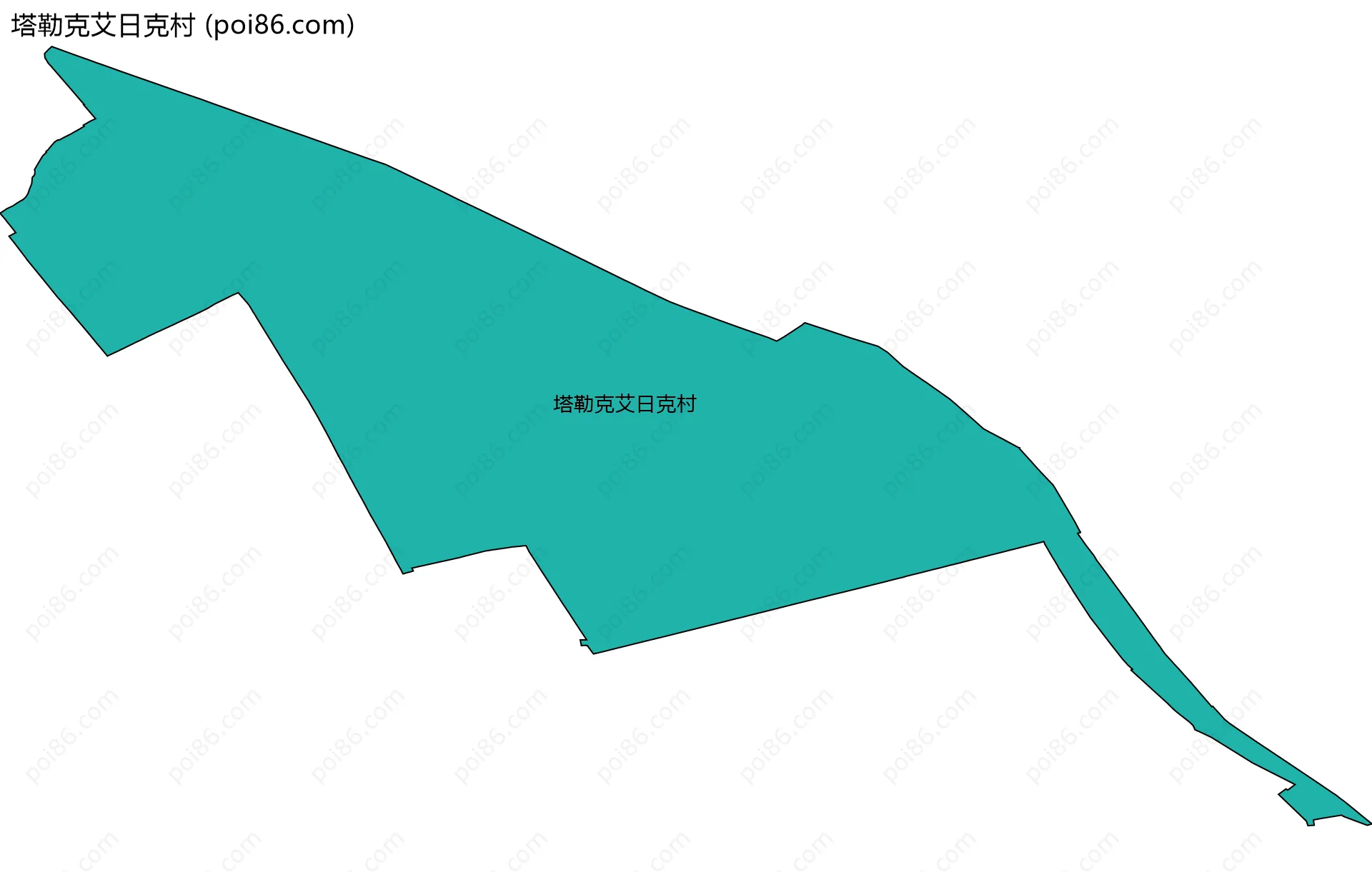 塔勒克艾日克村边界地图