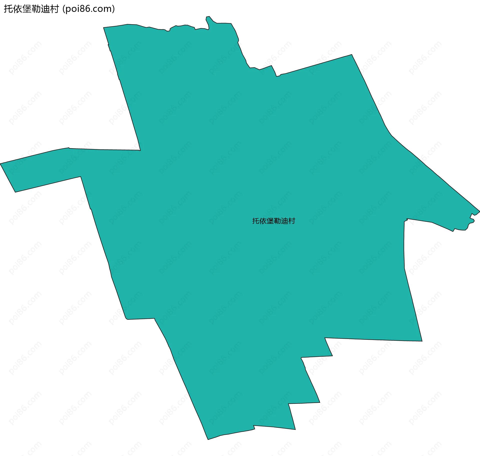 托依堡勒迪村边界地图