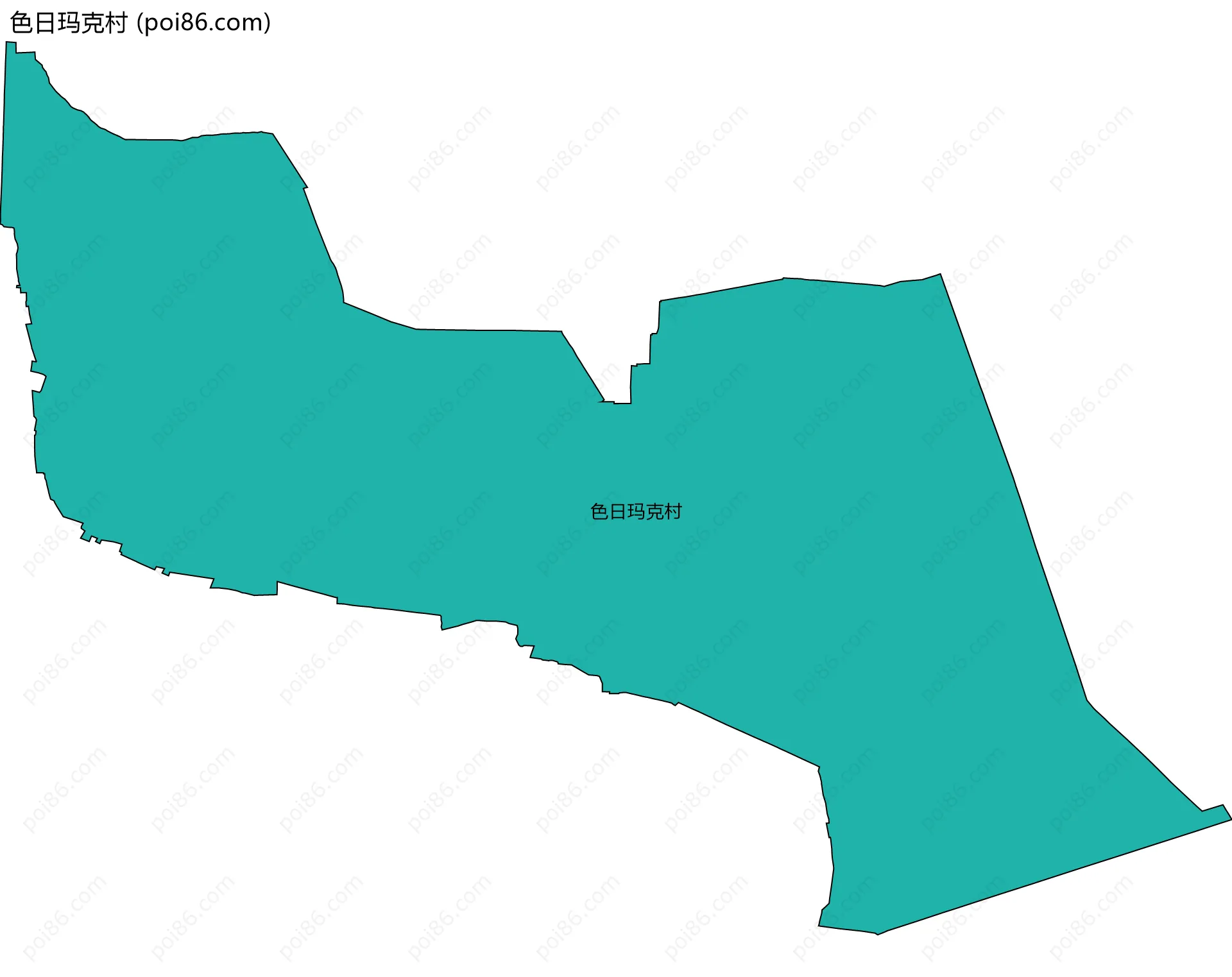 色日玛克村边界地图
