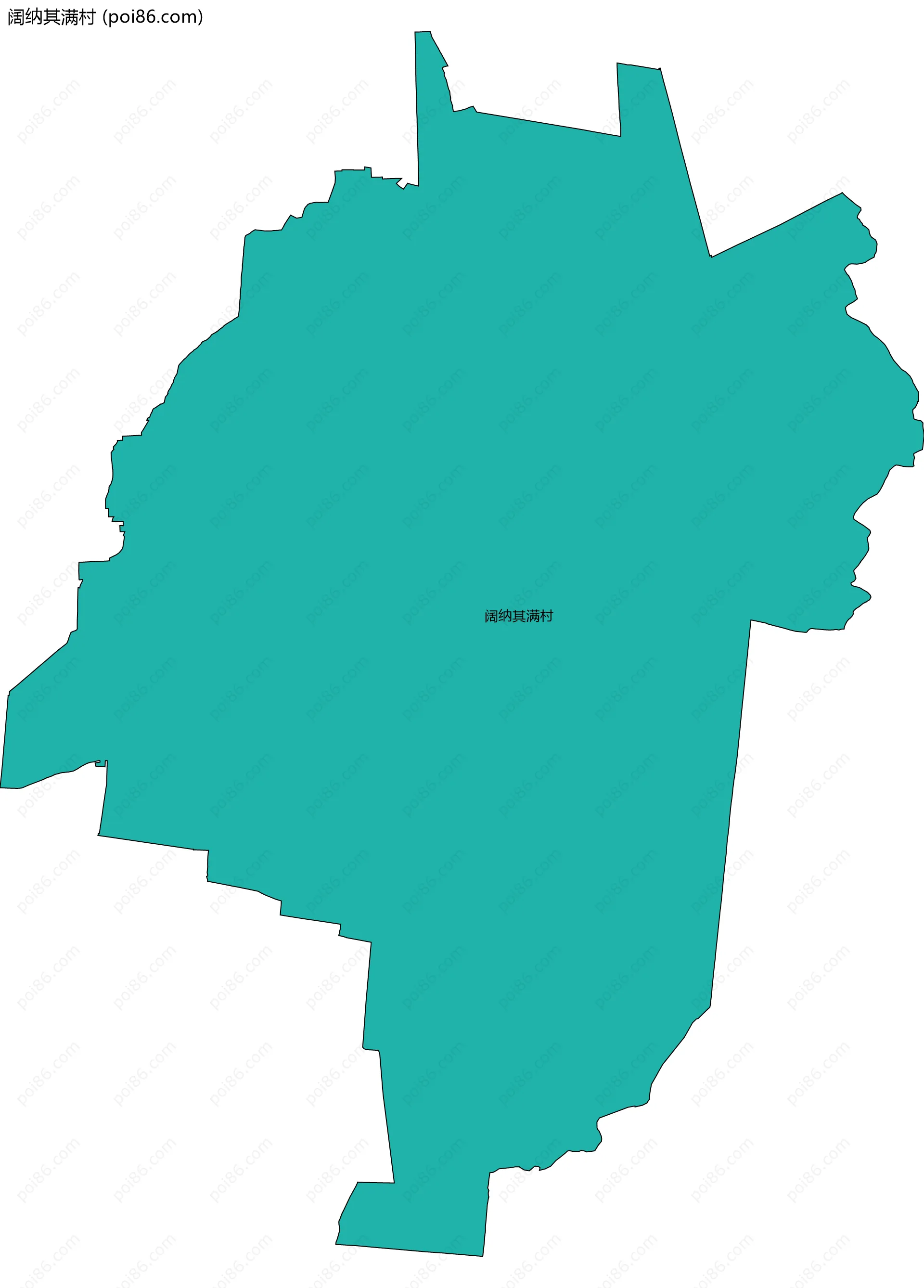 阔纳其满村边界地图