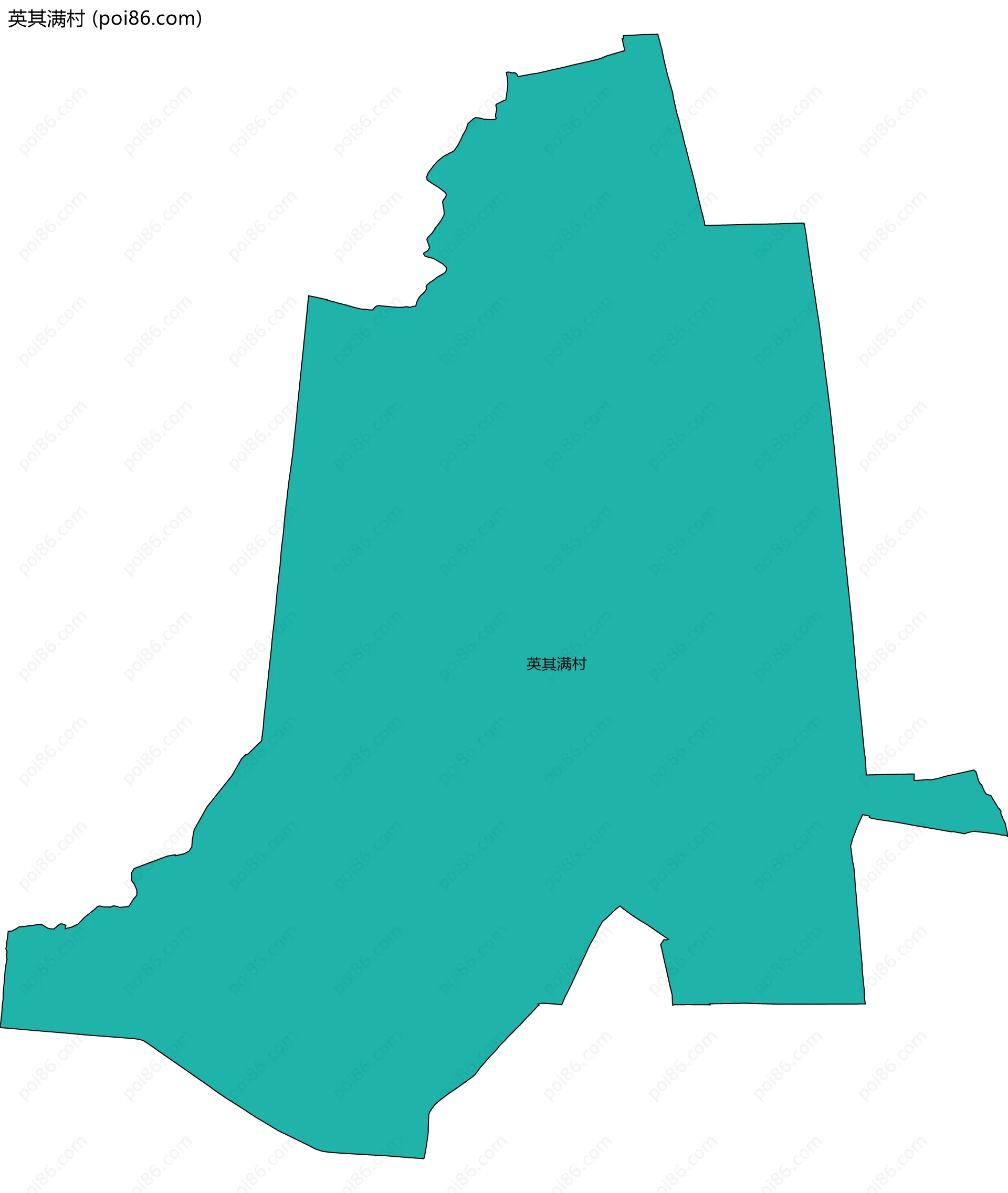 英其满村边界地图