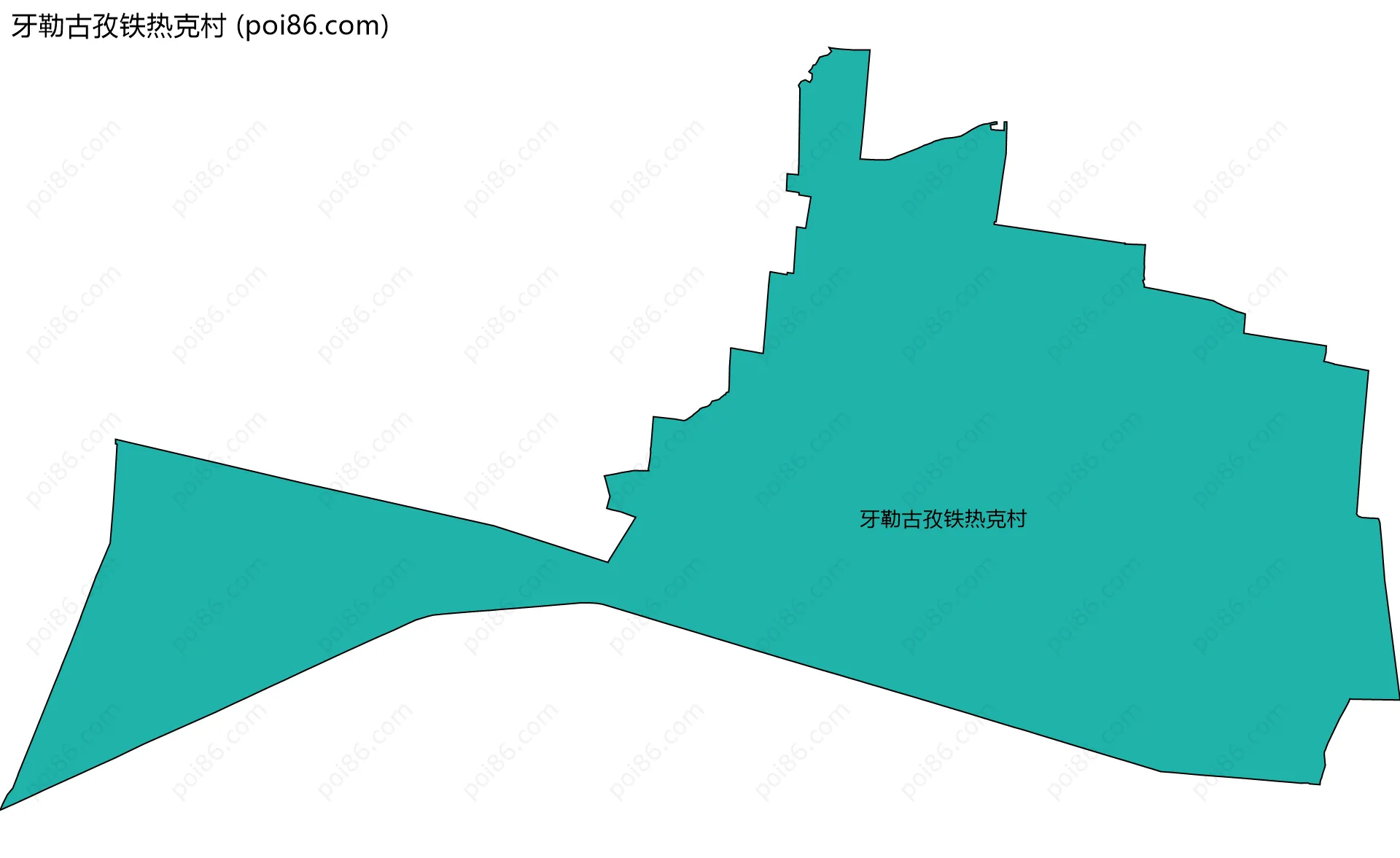 牙勒古孜铁热克村边界地图