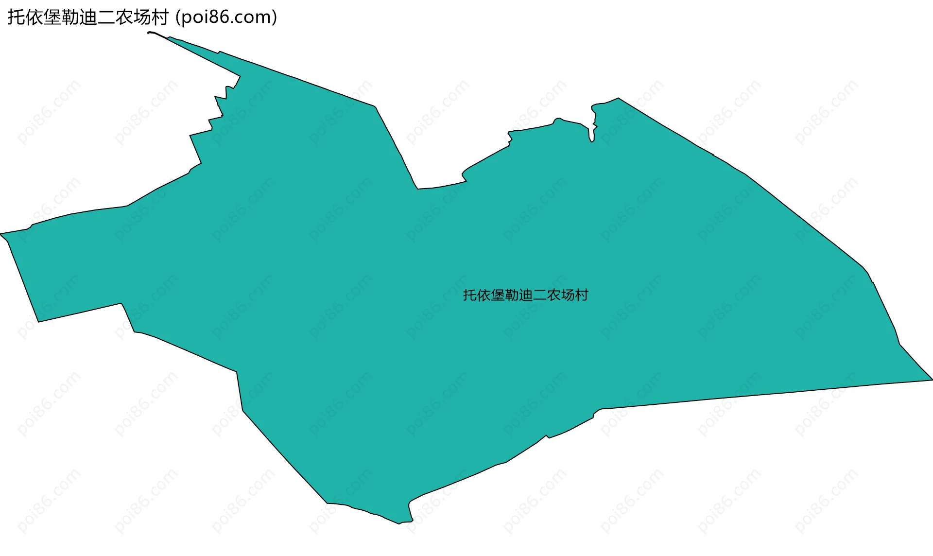 托依堡勒迪二农场村边界地图
