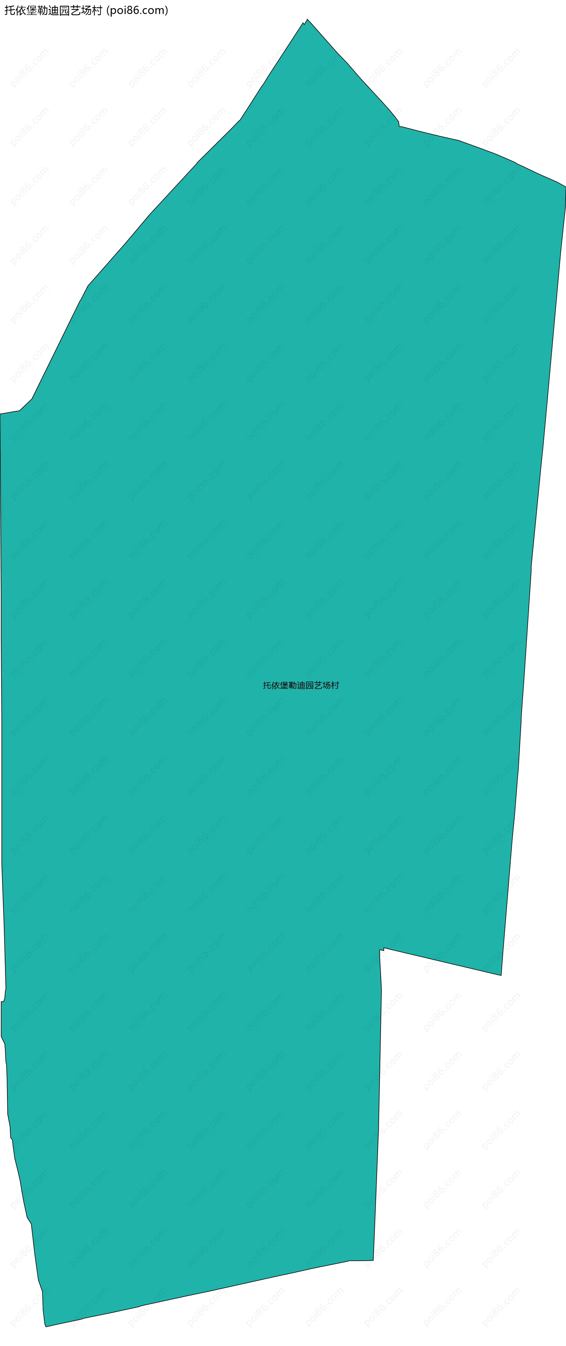 托依堡勒迪园艺场村边界地图