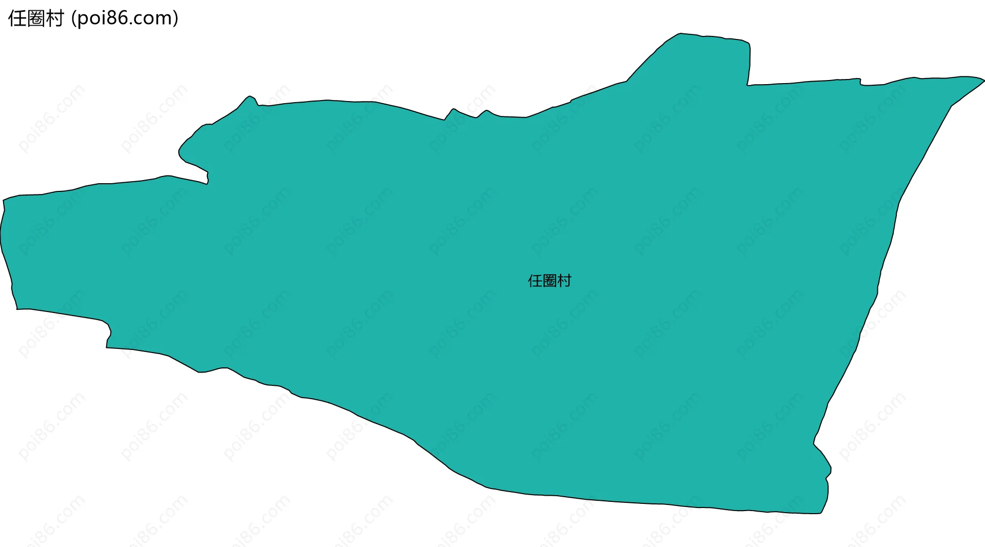 任圈村边界地图