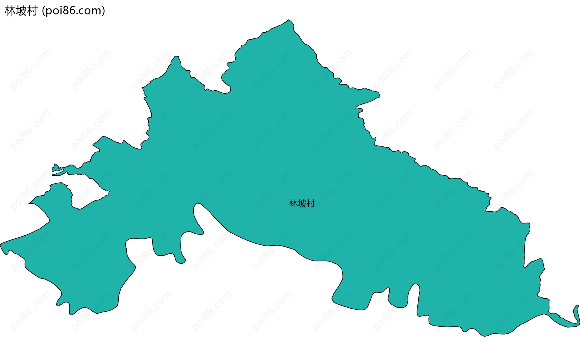 林坡村边界地图