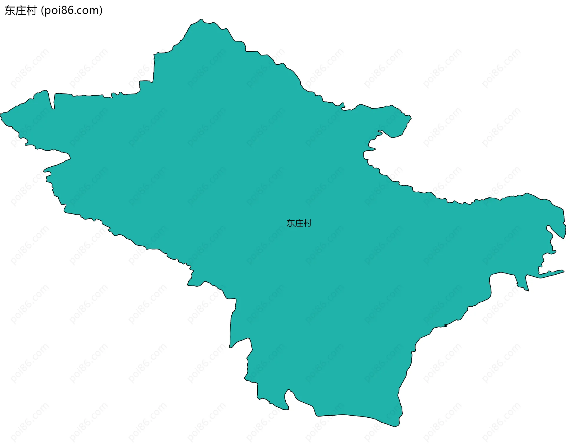 东庄村边界地图