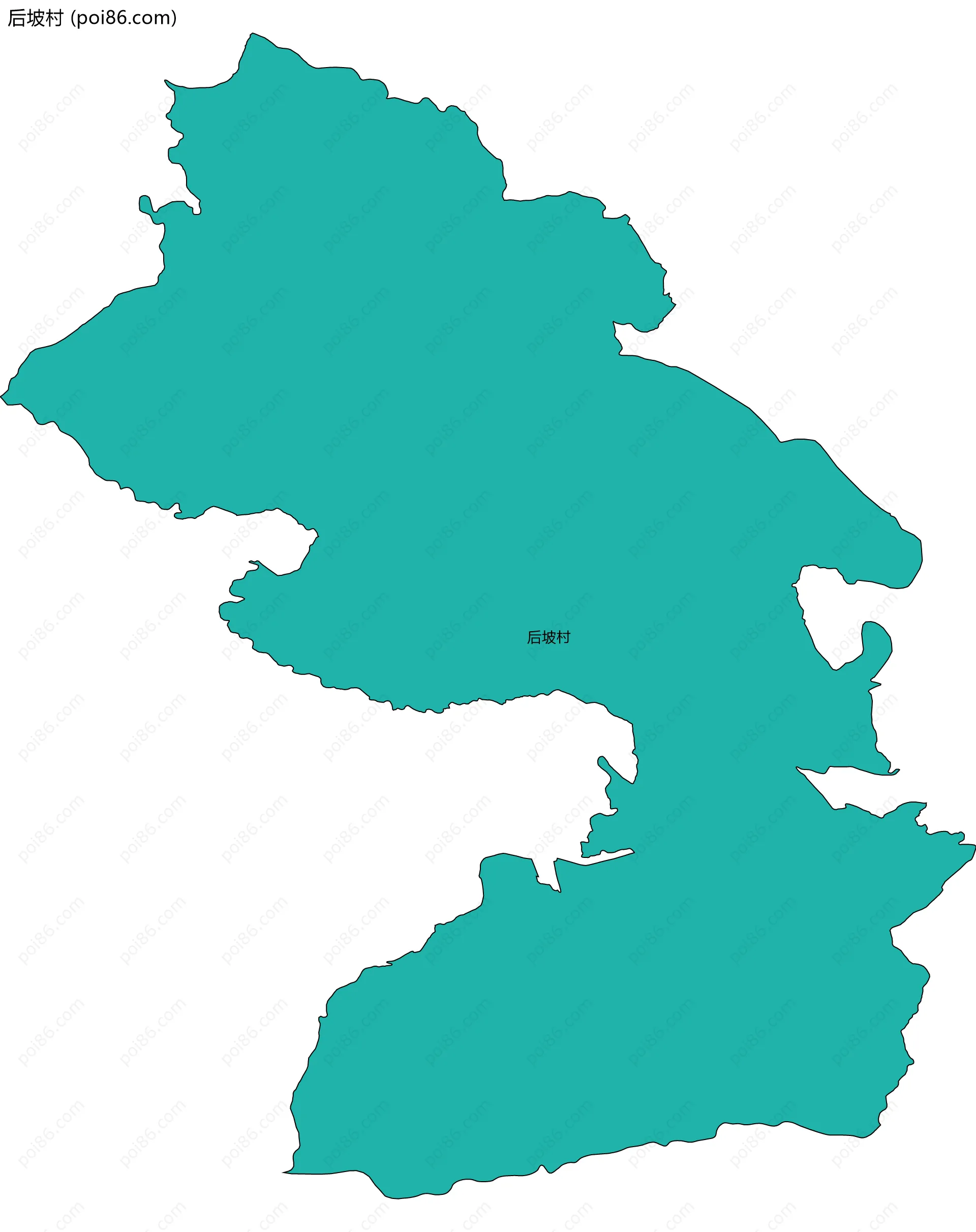 后坡村边界地图