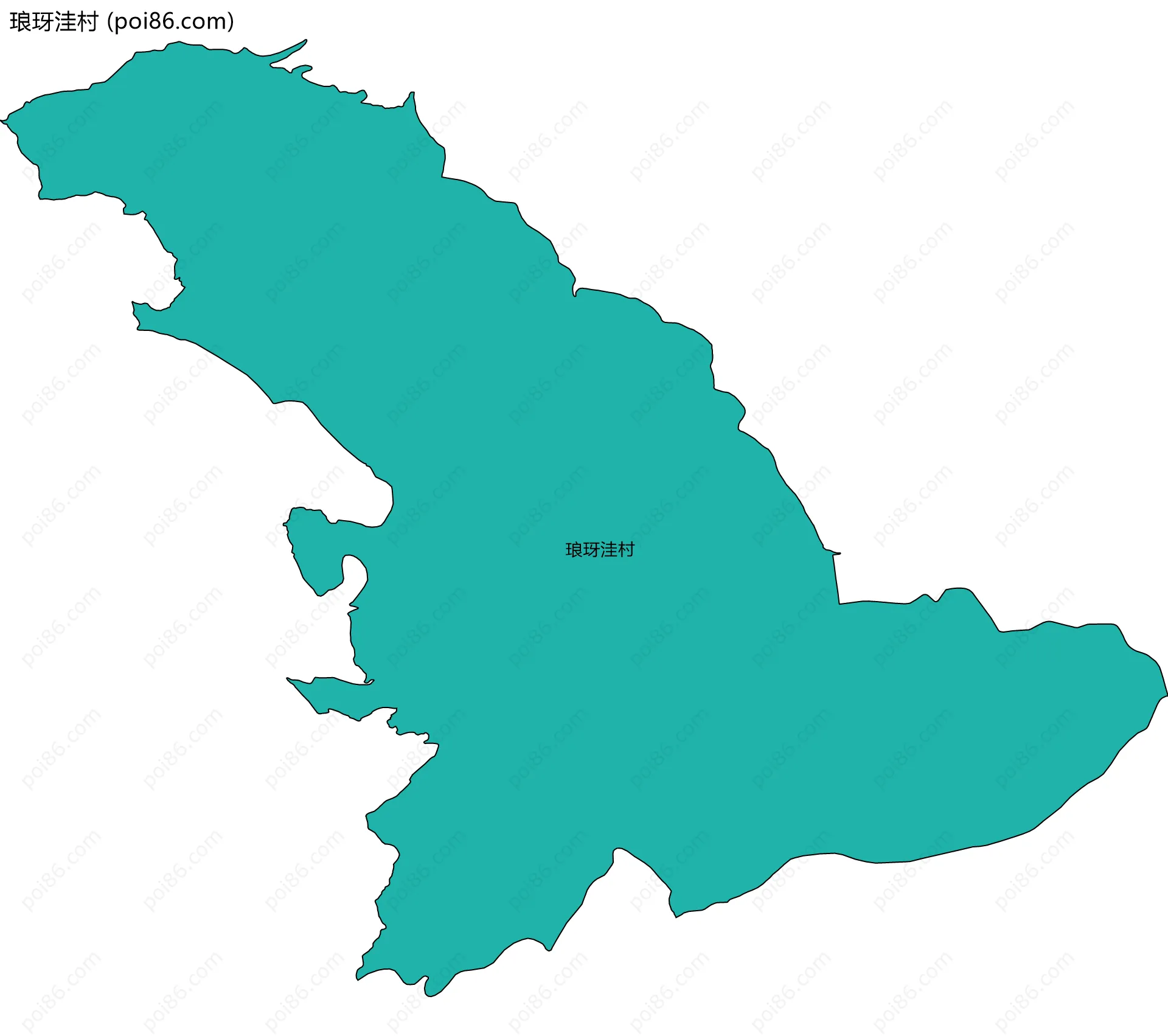 琅玡洼村边界地图