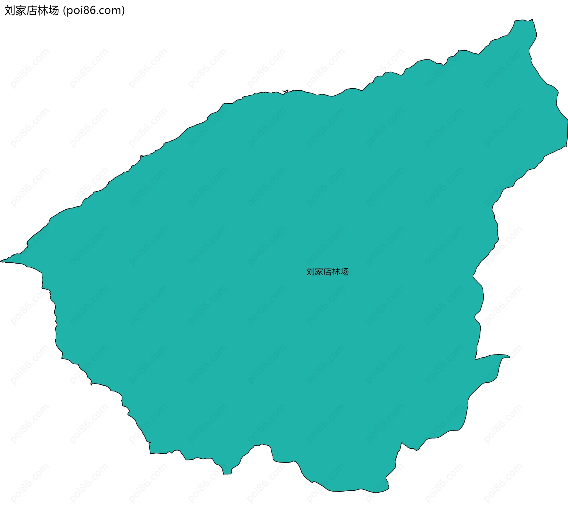 刘家店林场边界地图