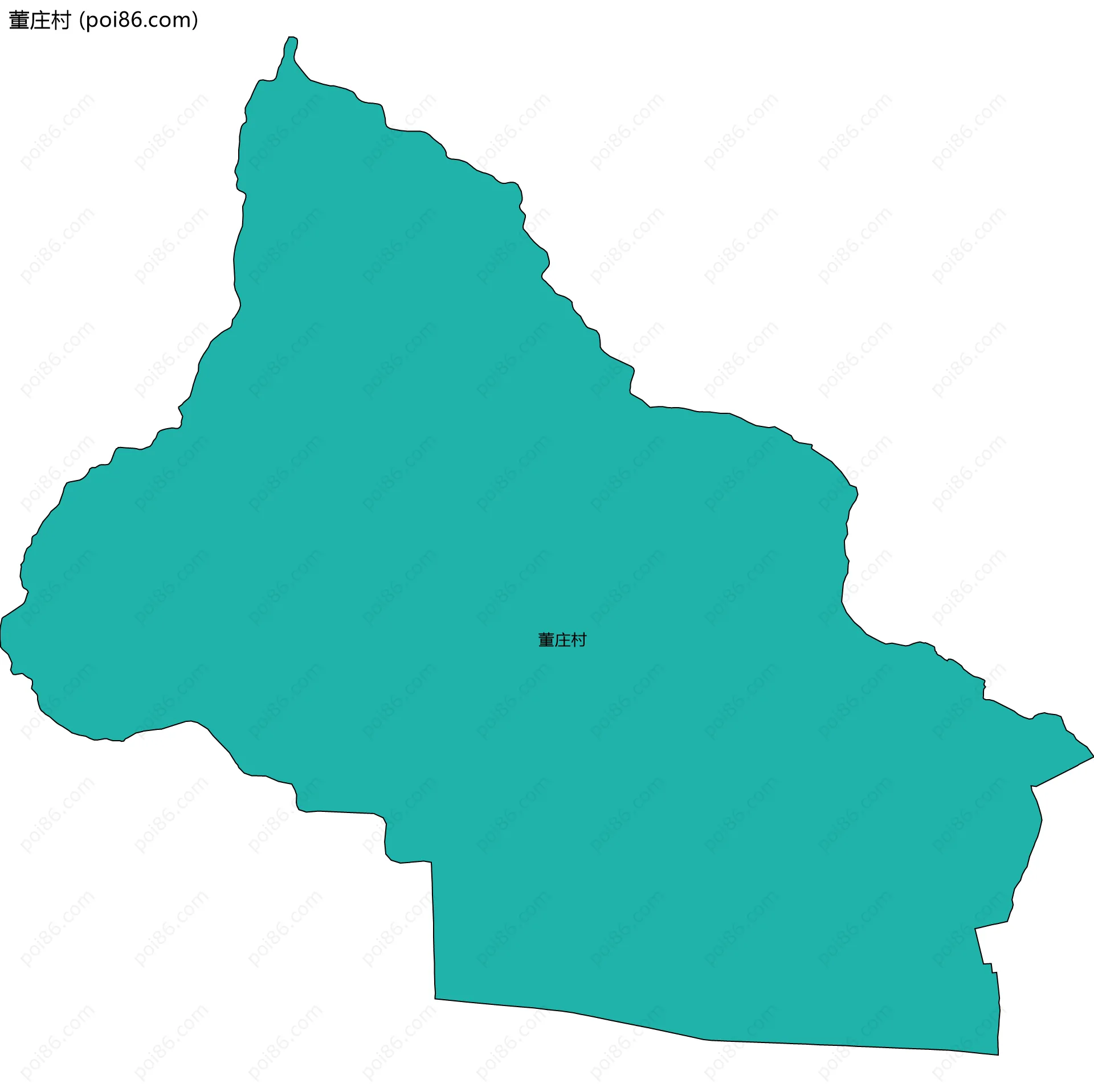 董庄村边界地图