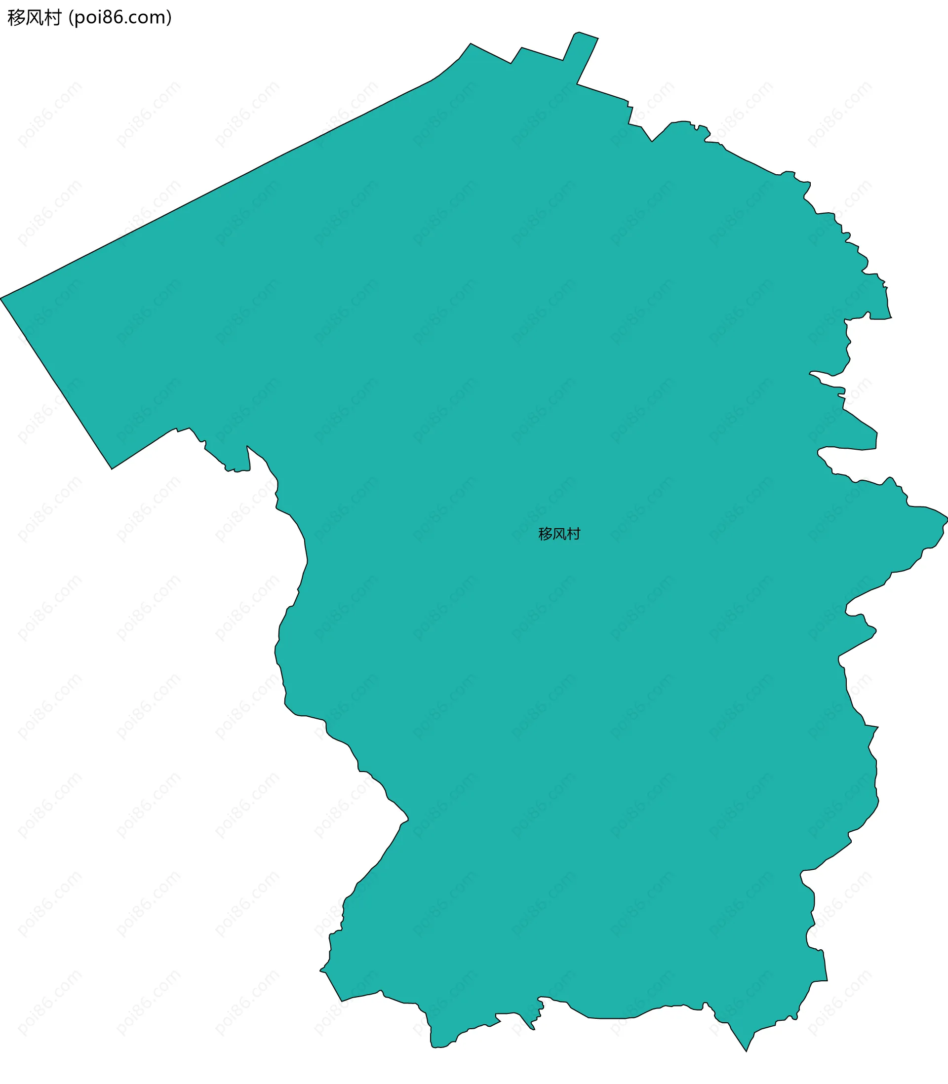 移风村边界地图