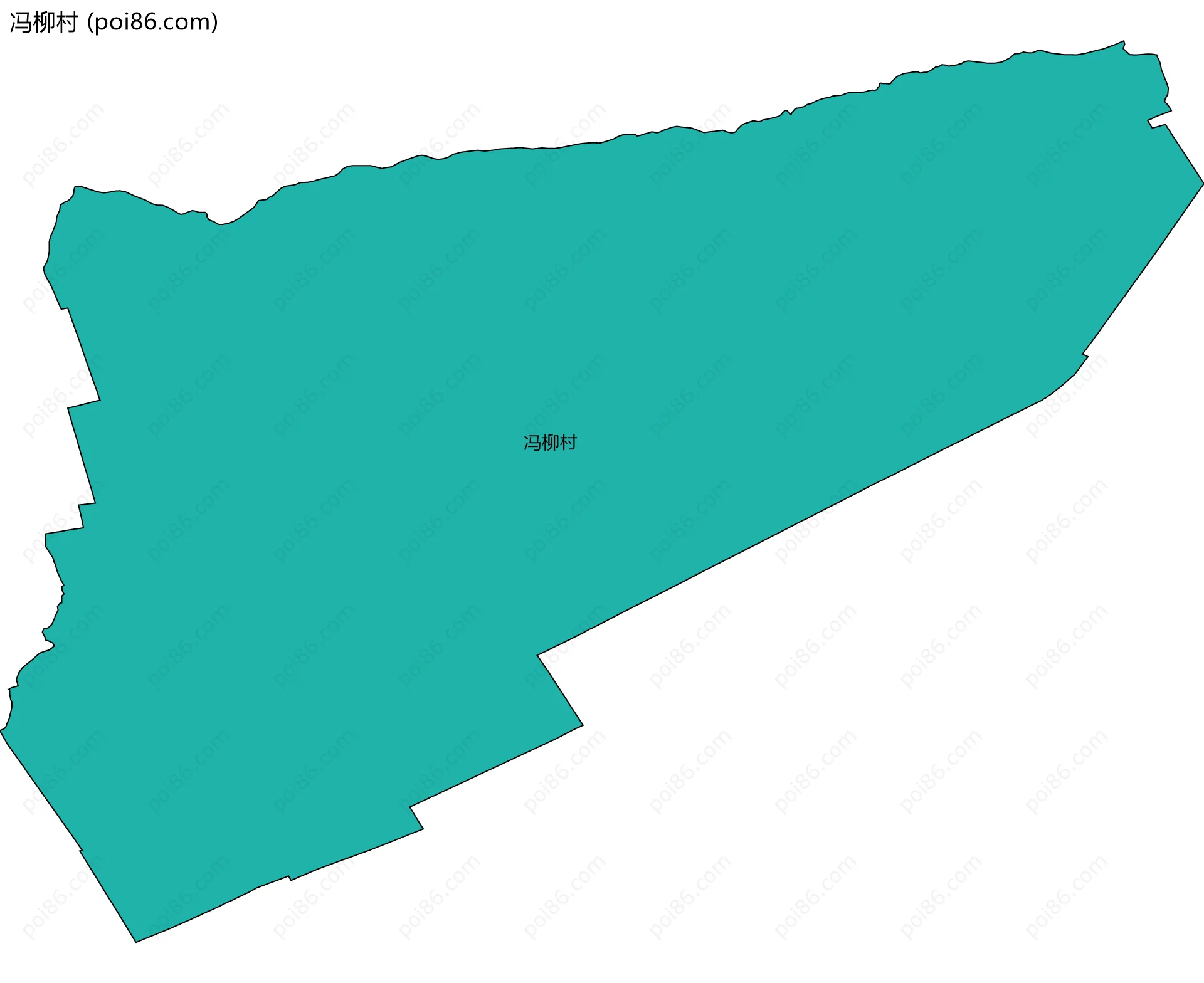 冯柳村边界地图