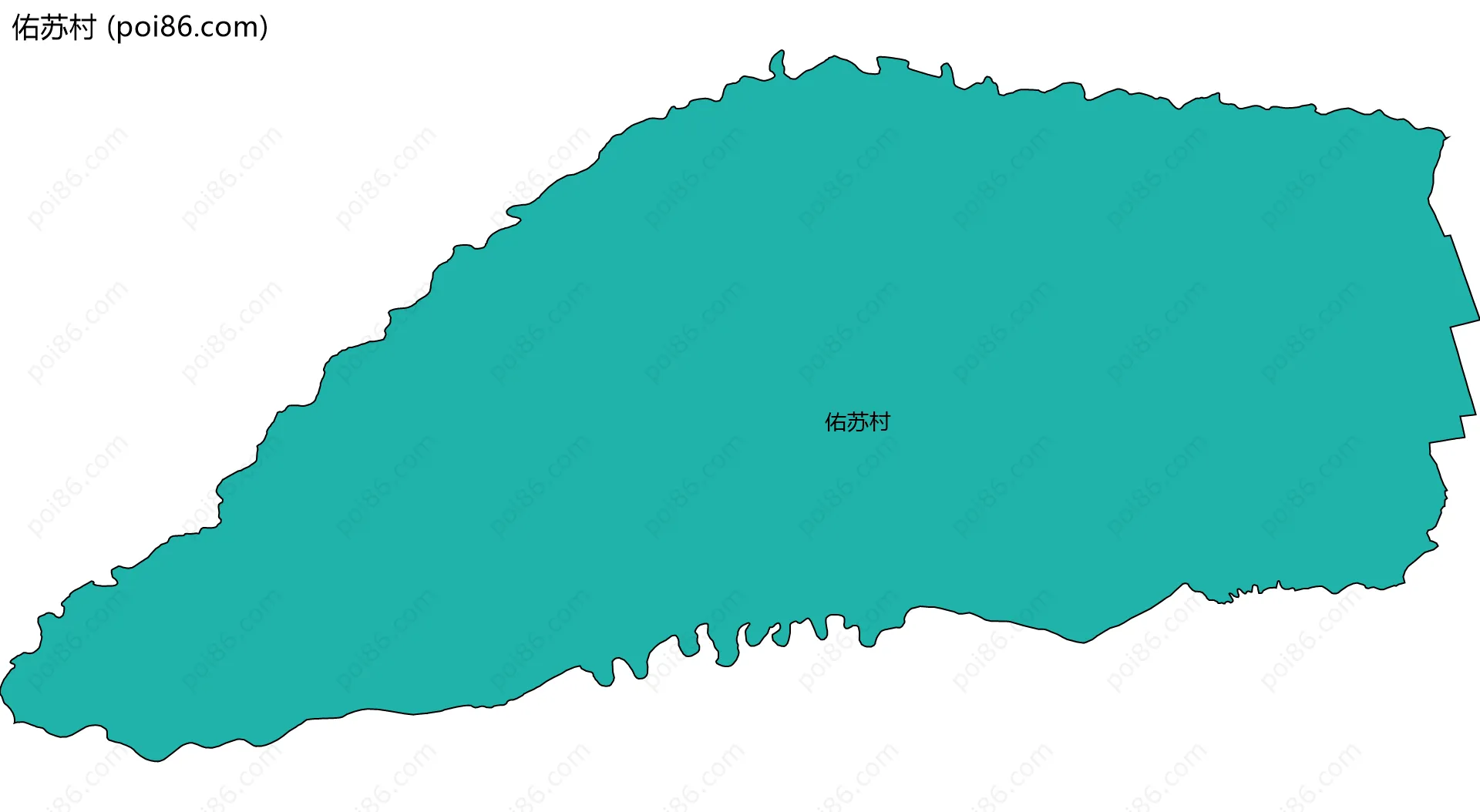 佑苏村边界地图