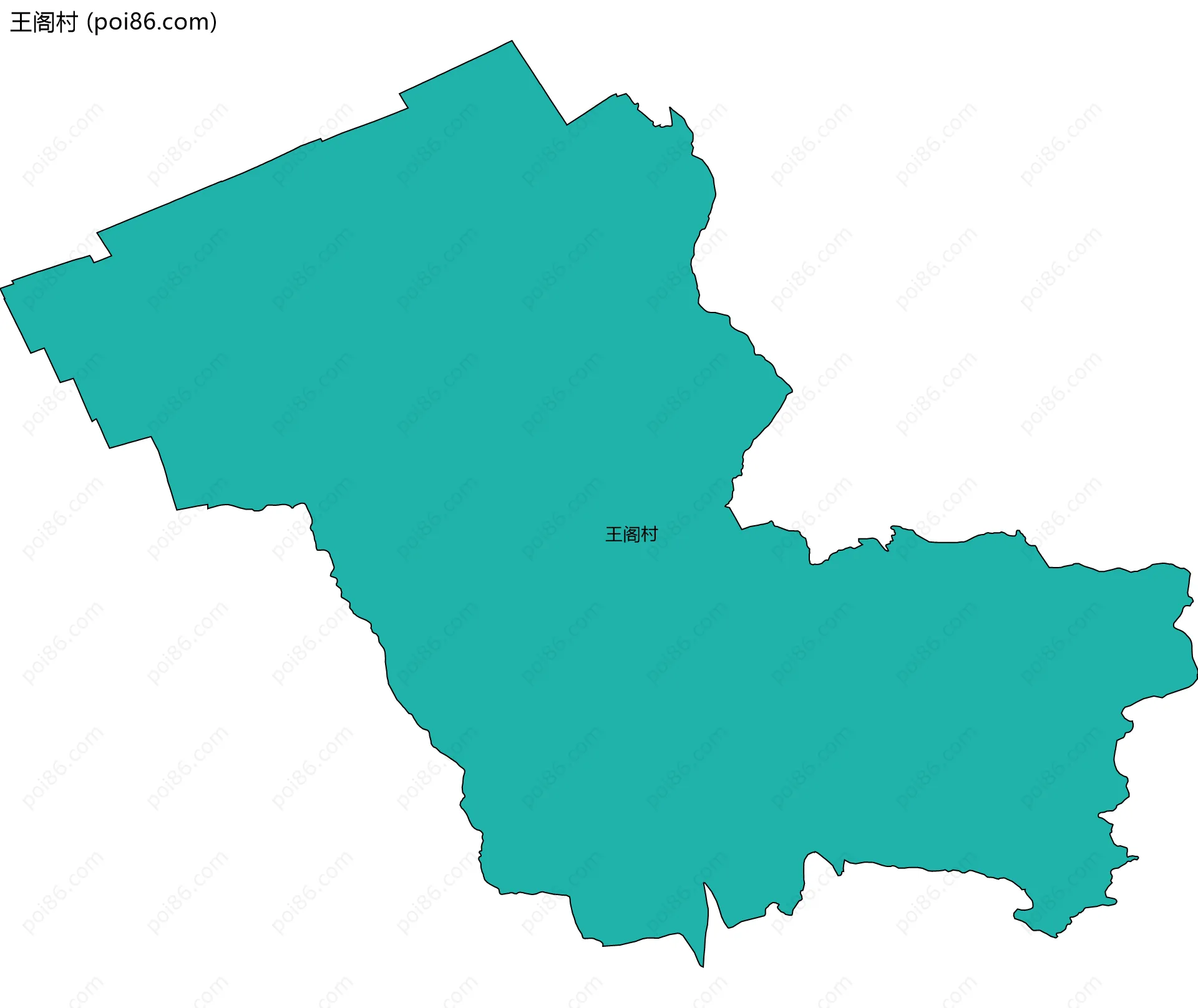 王阁村边界地图