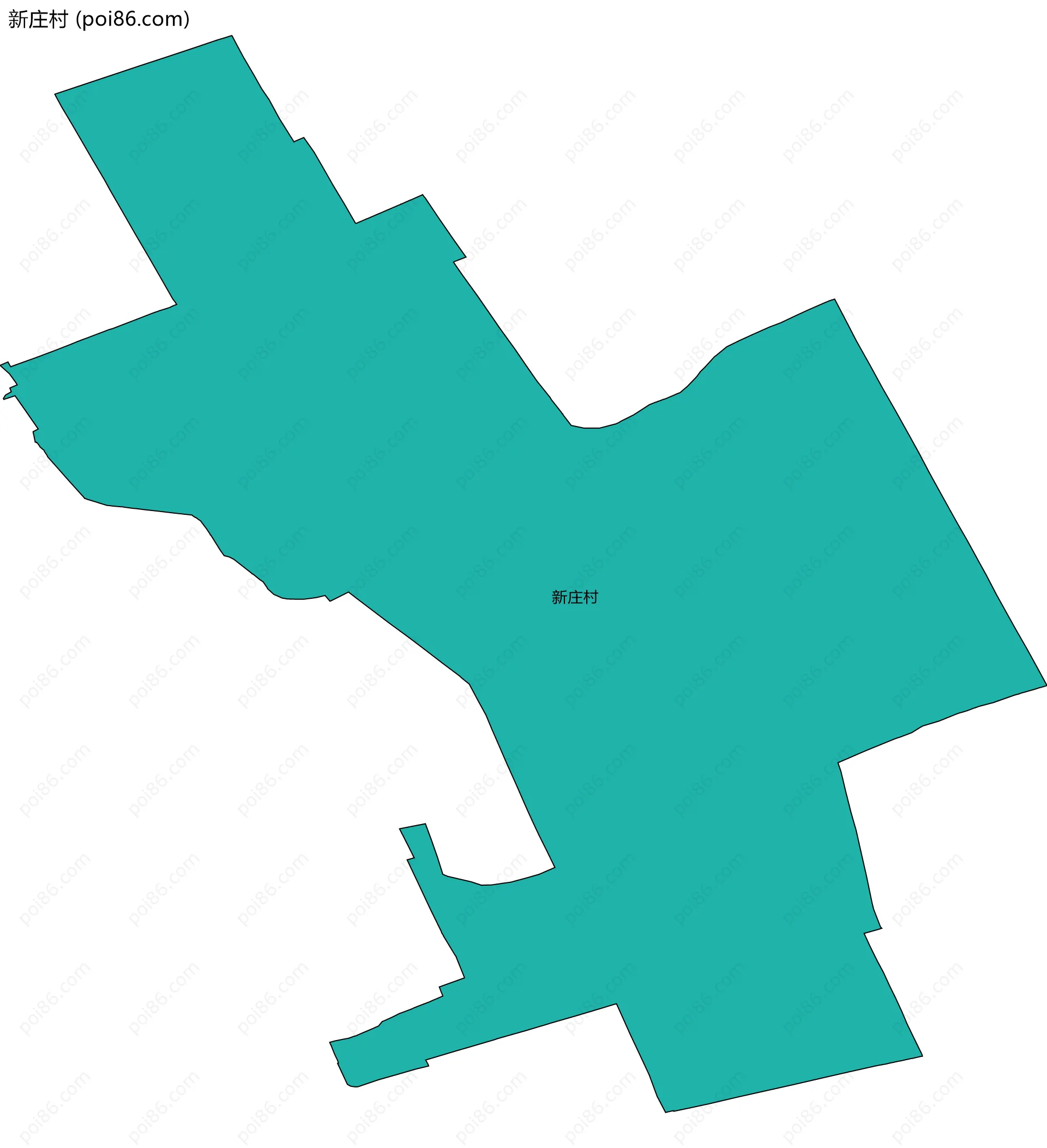 新庄村边界地图