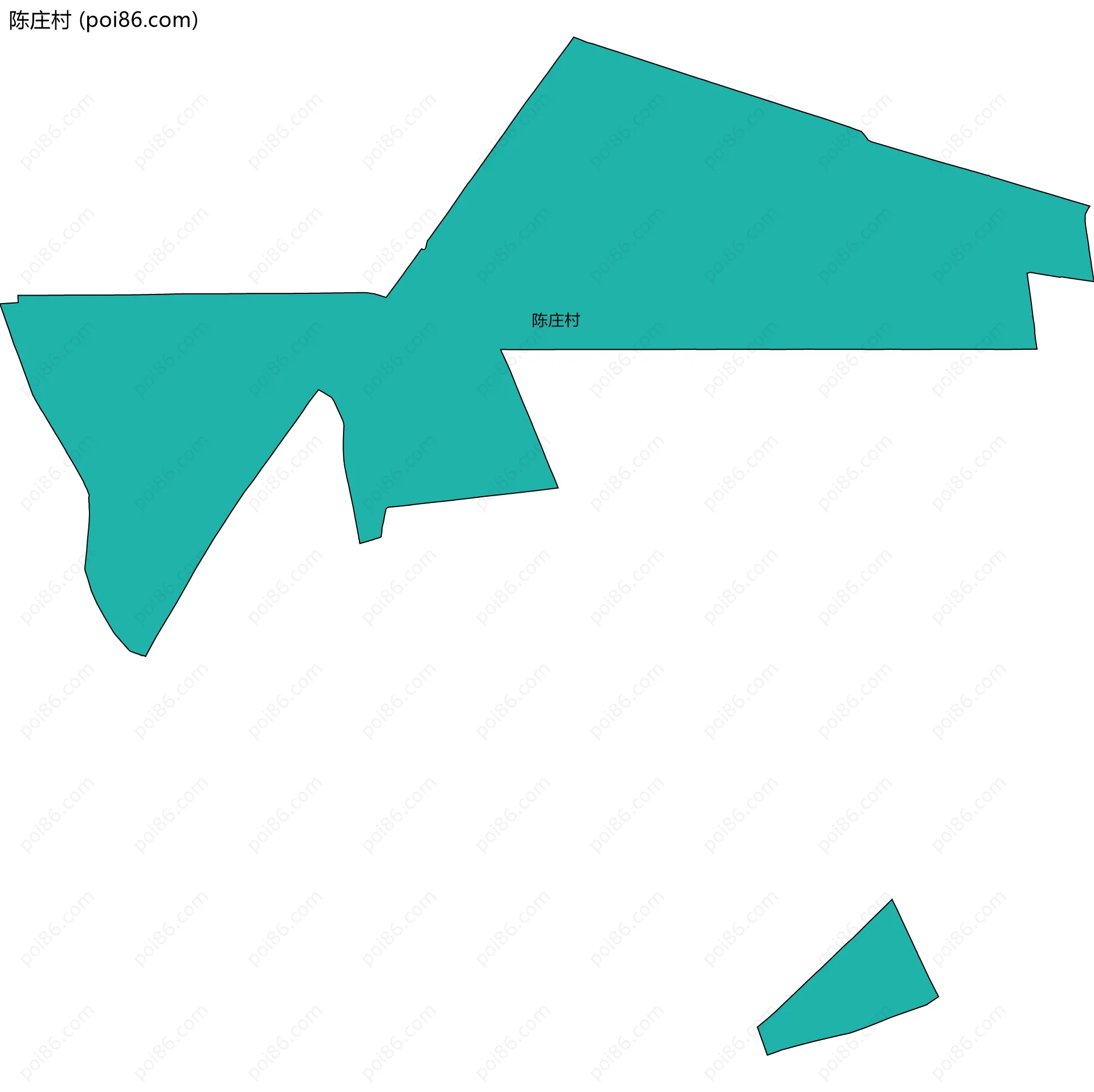 陈庄村边界地图