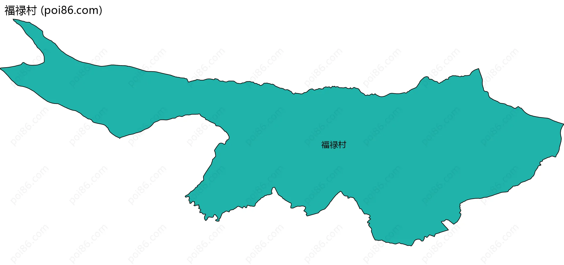 福禄村边界地图