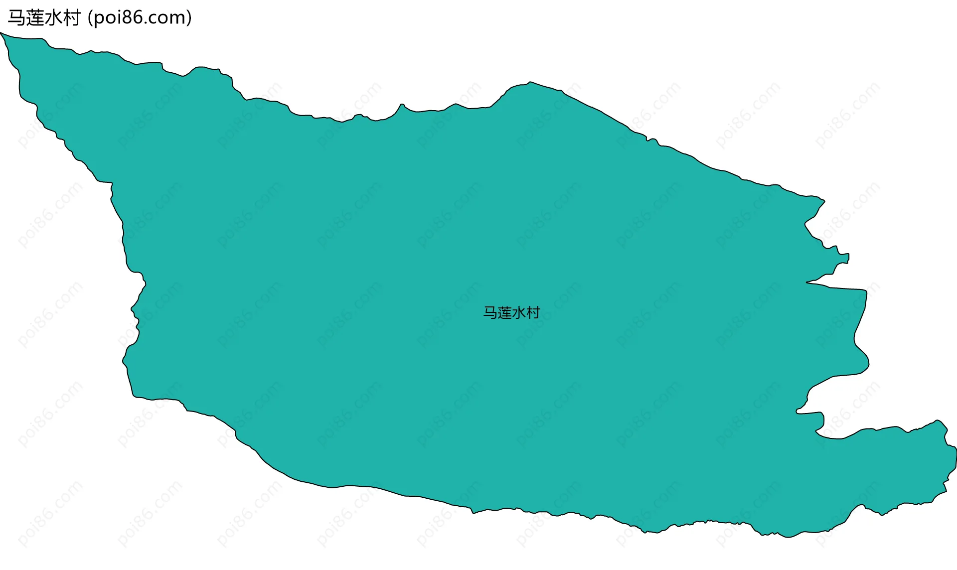 马莲水村边界地图