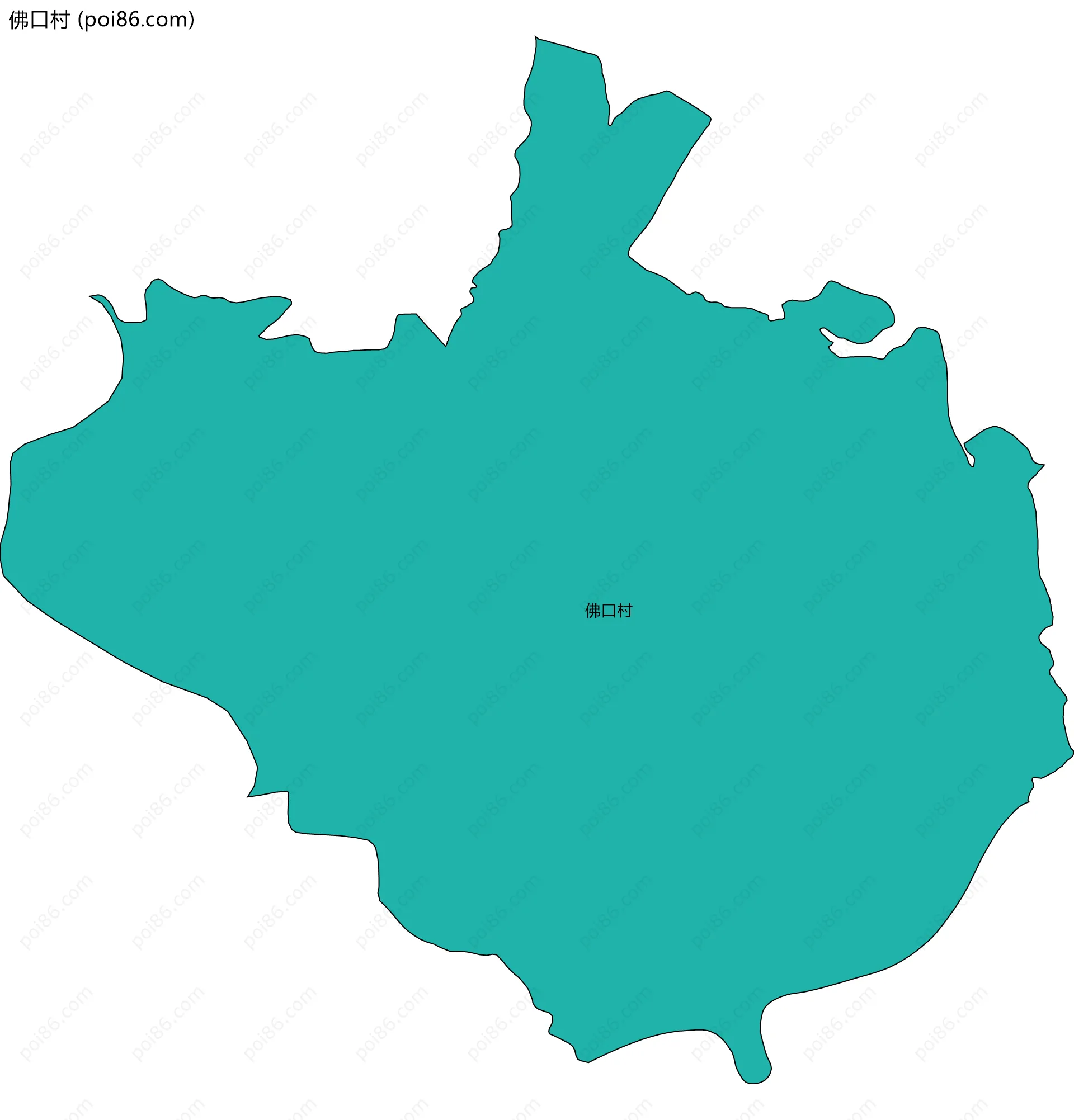佛口村边界地图