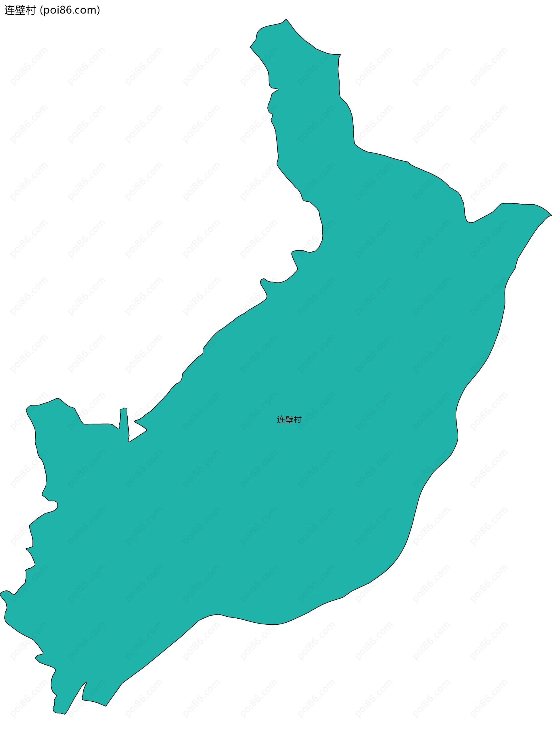 连壁村边界地图