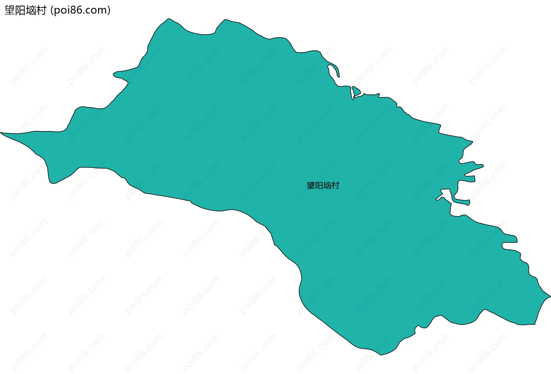 望阳垴村边界地图