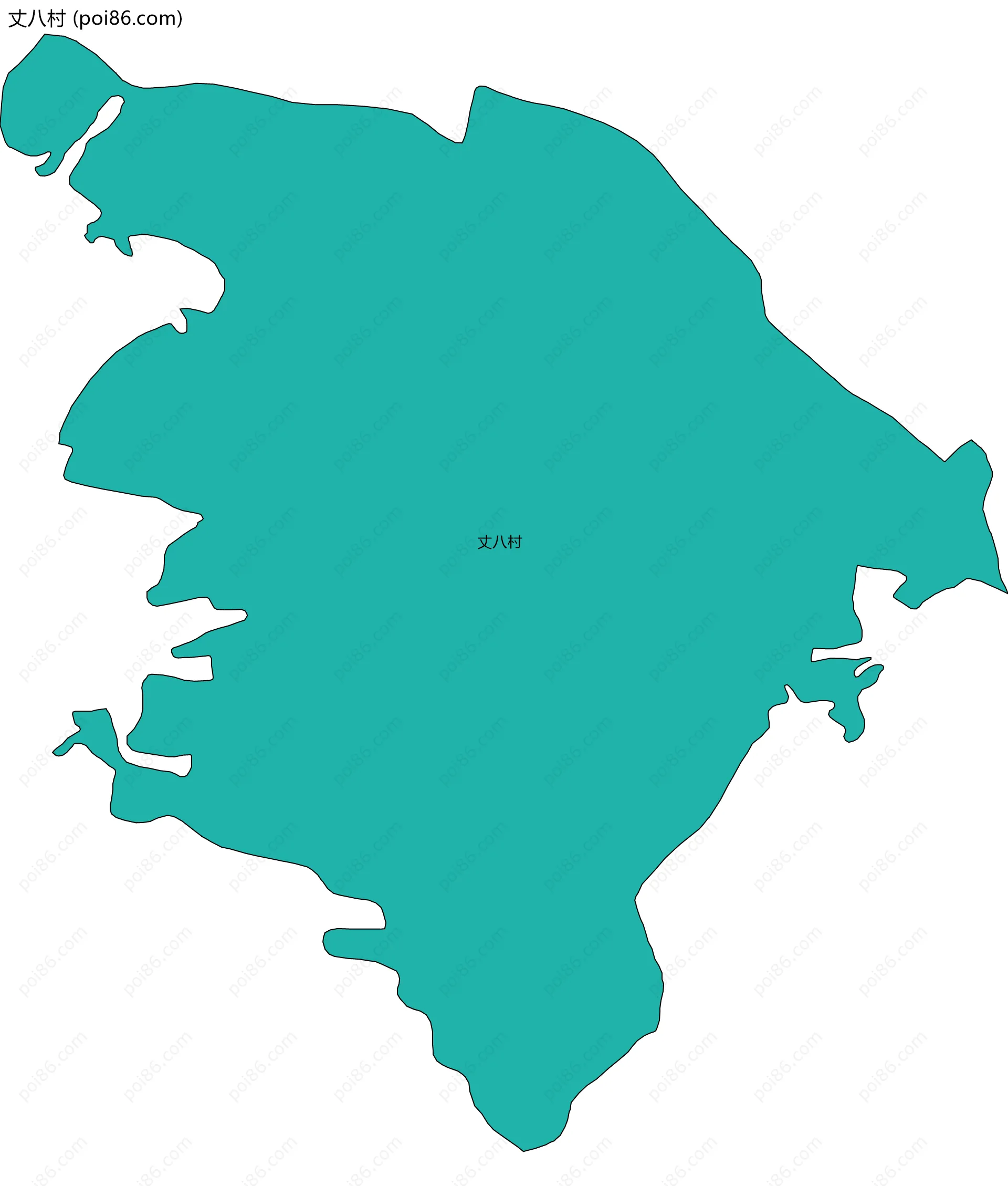 丈八村边界地图