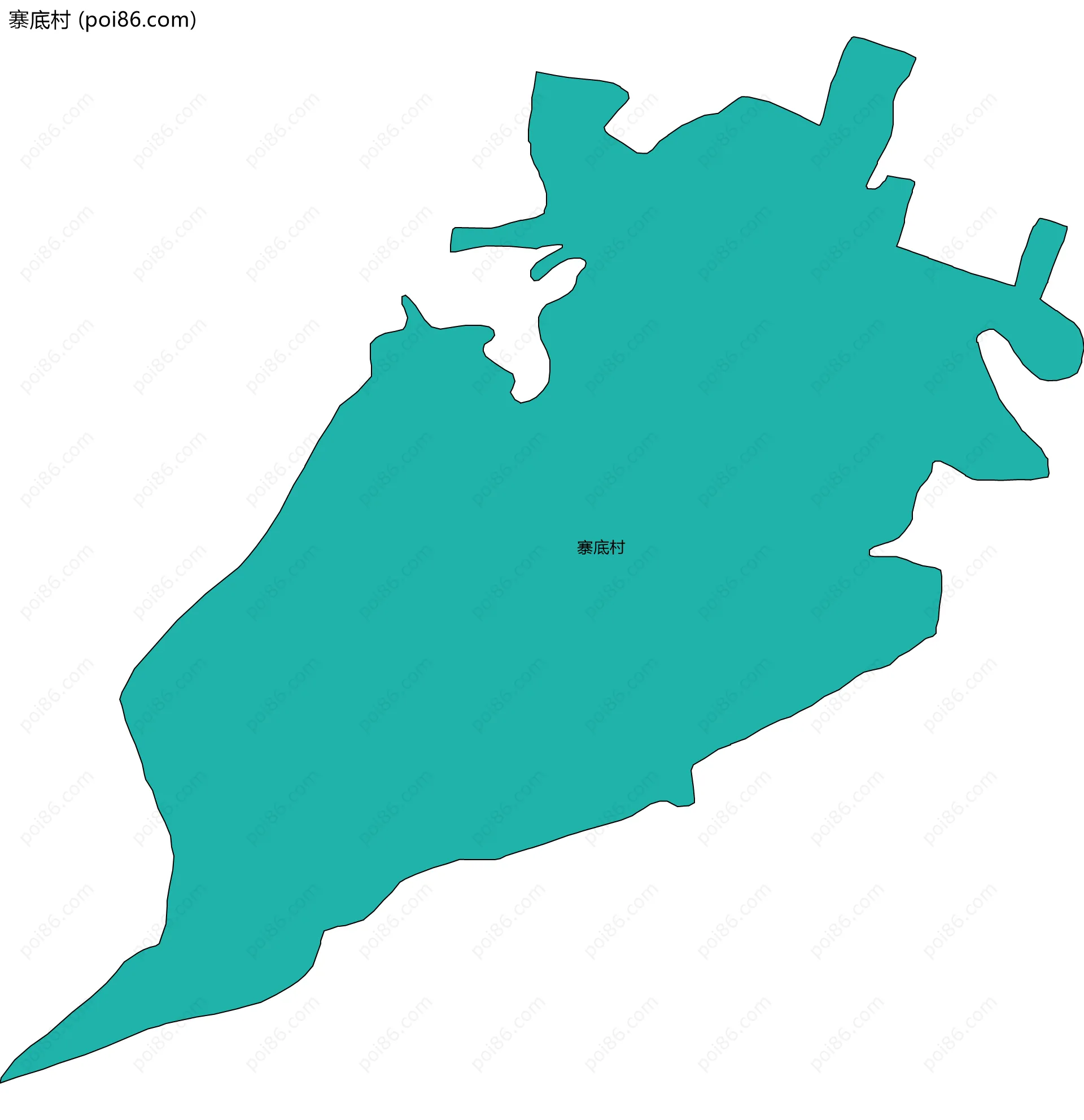 寨底村边界地图