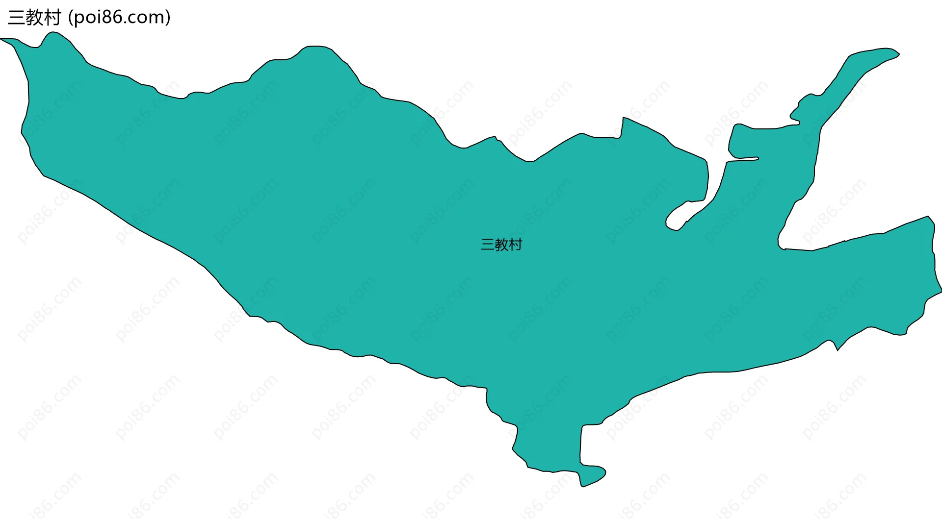 三教村边界地图