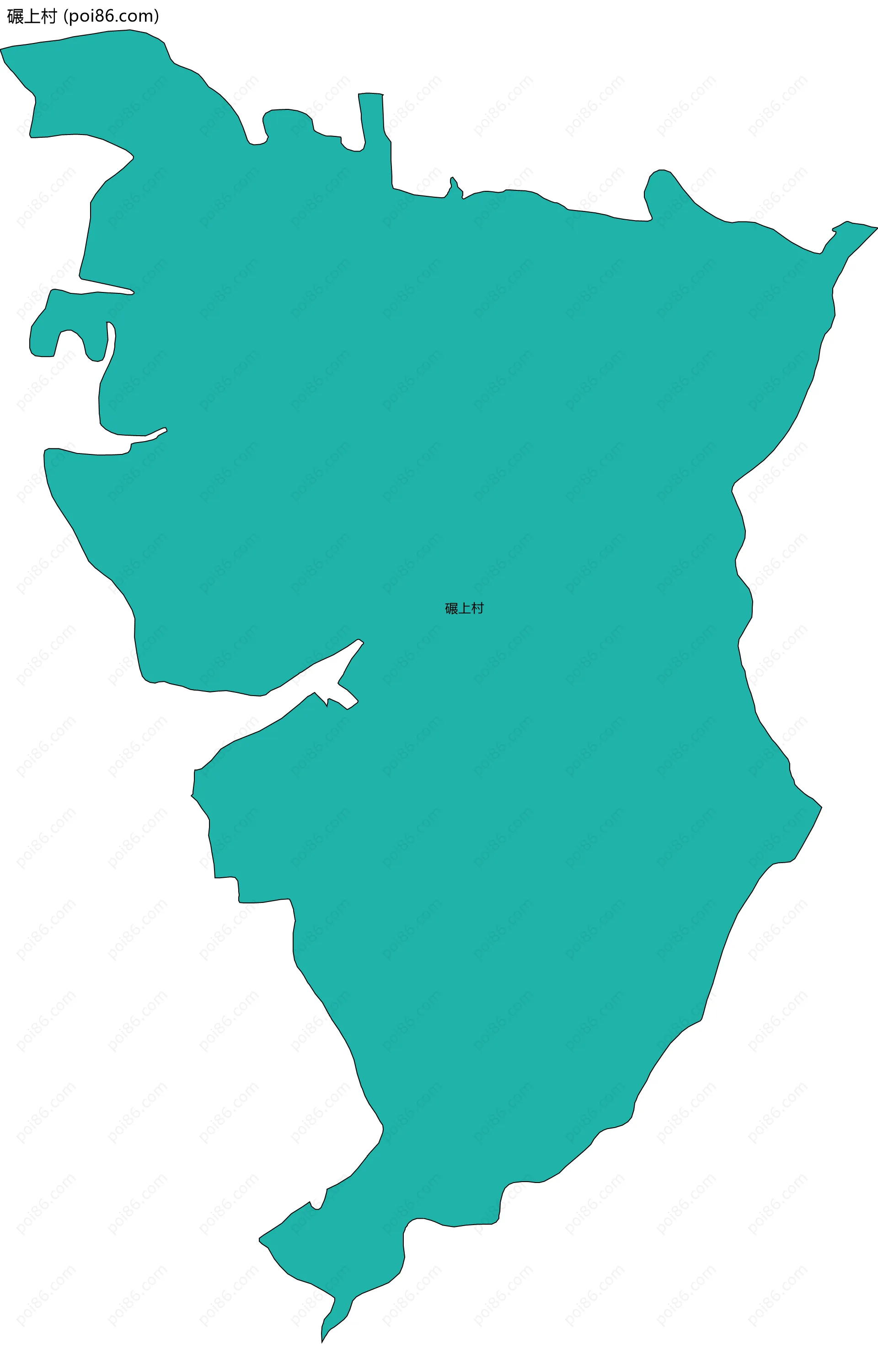 碾上村边界地图