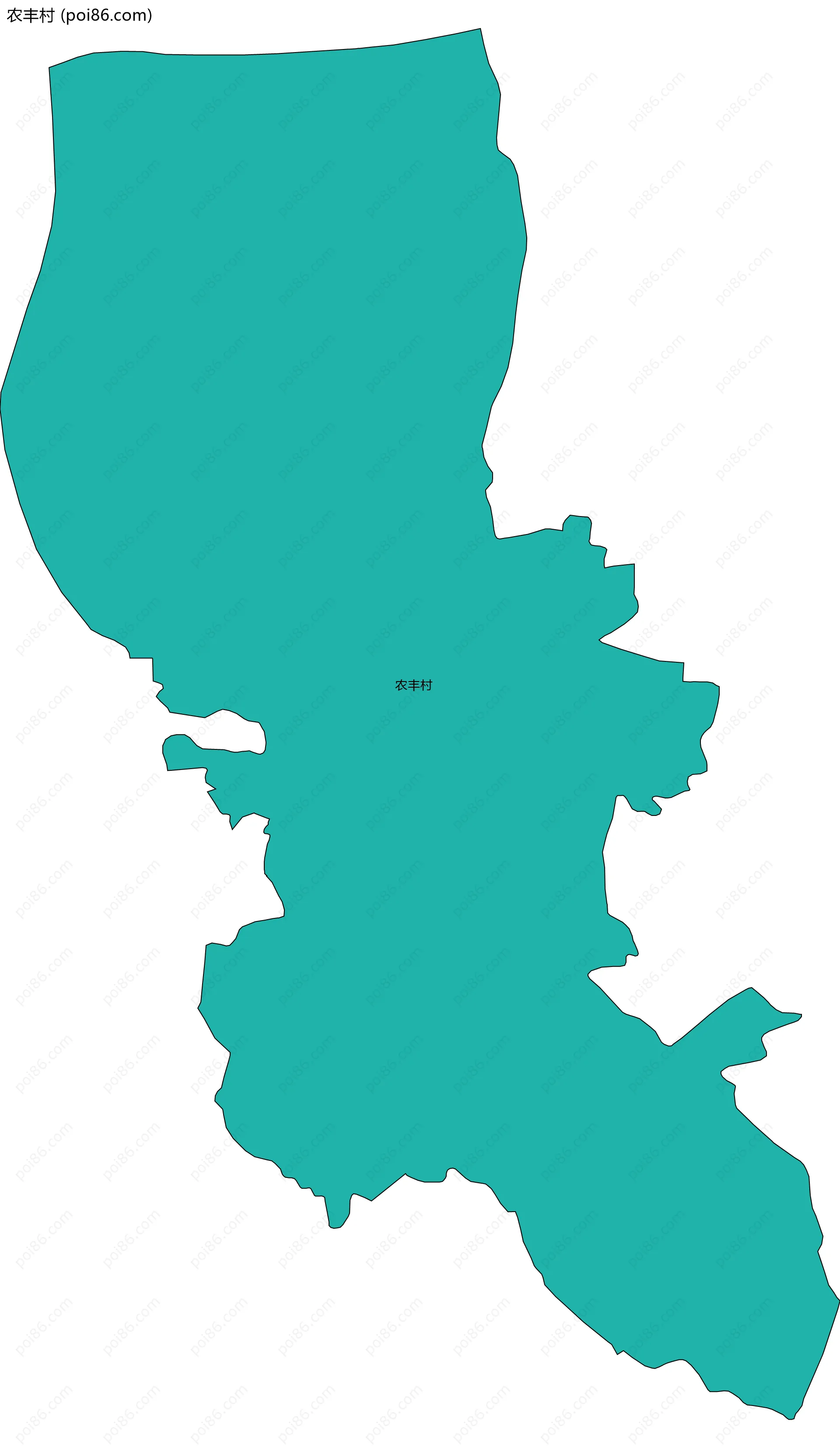 农丰村边界地图