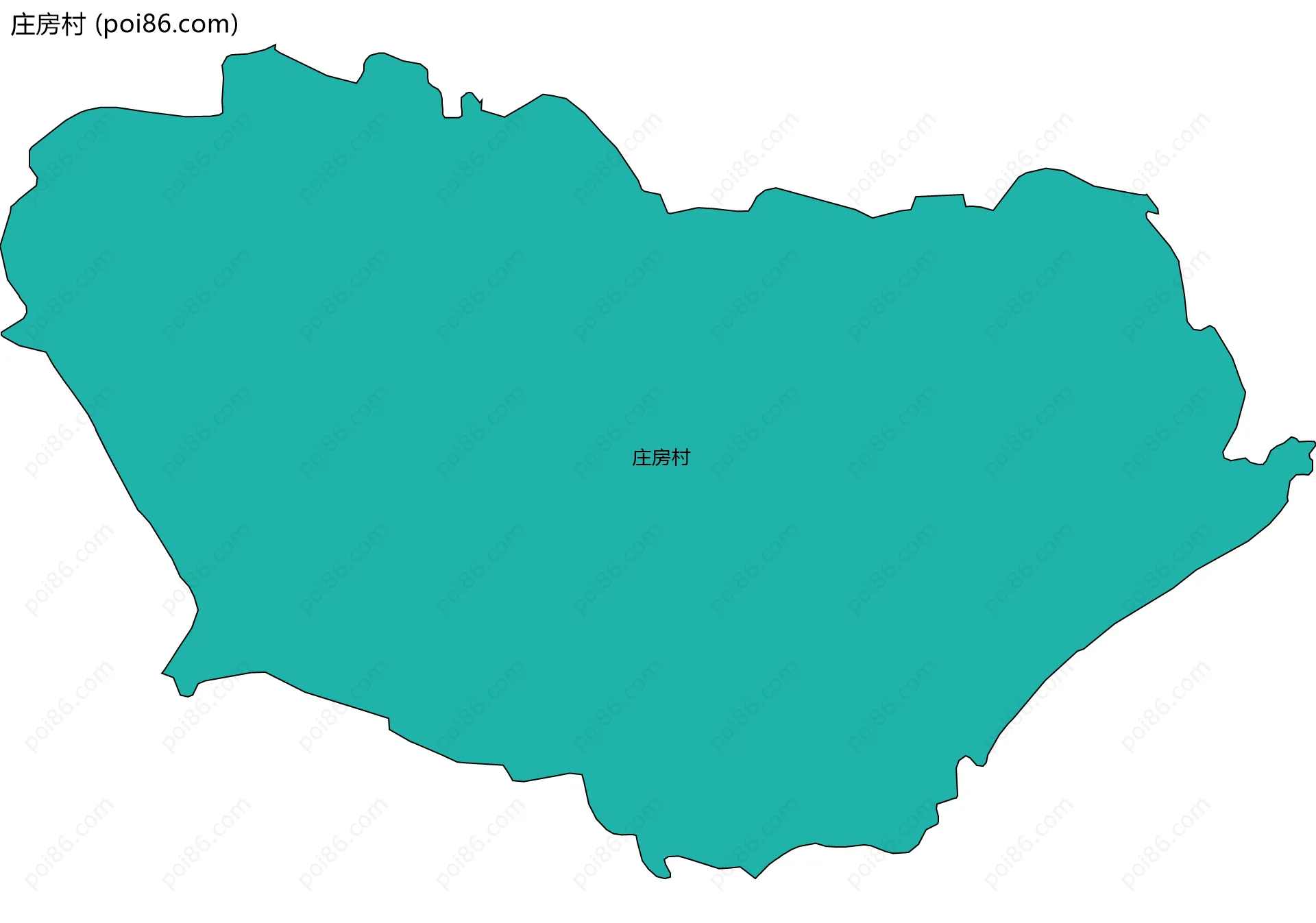 庄房村边界地图