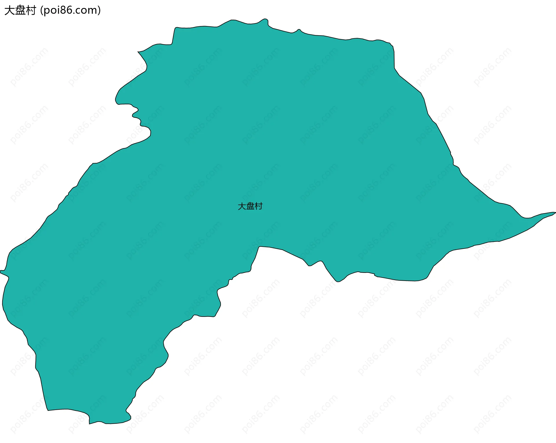 大盘村边界地图