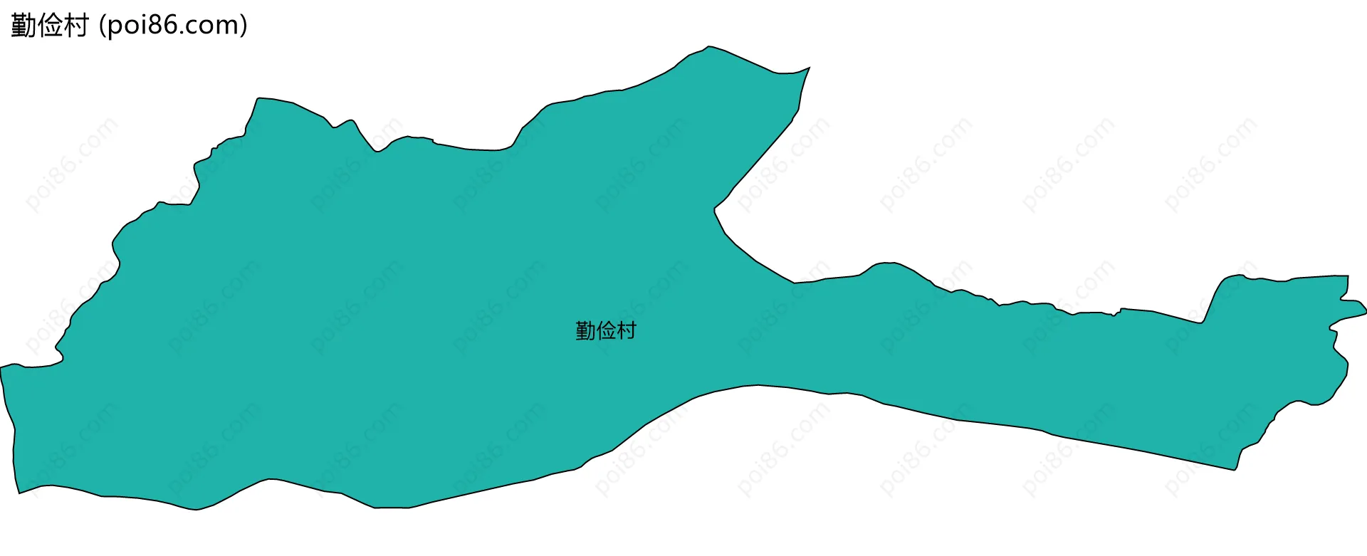 勤俭村边界地图