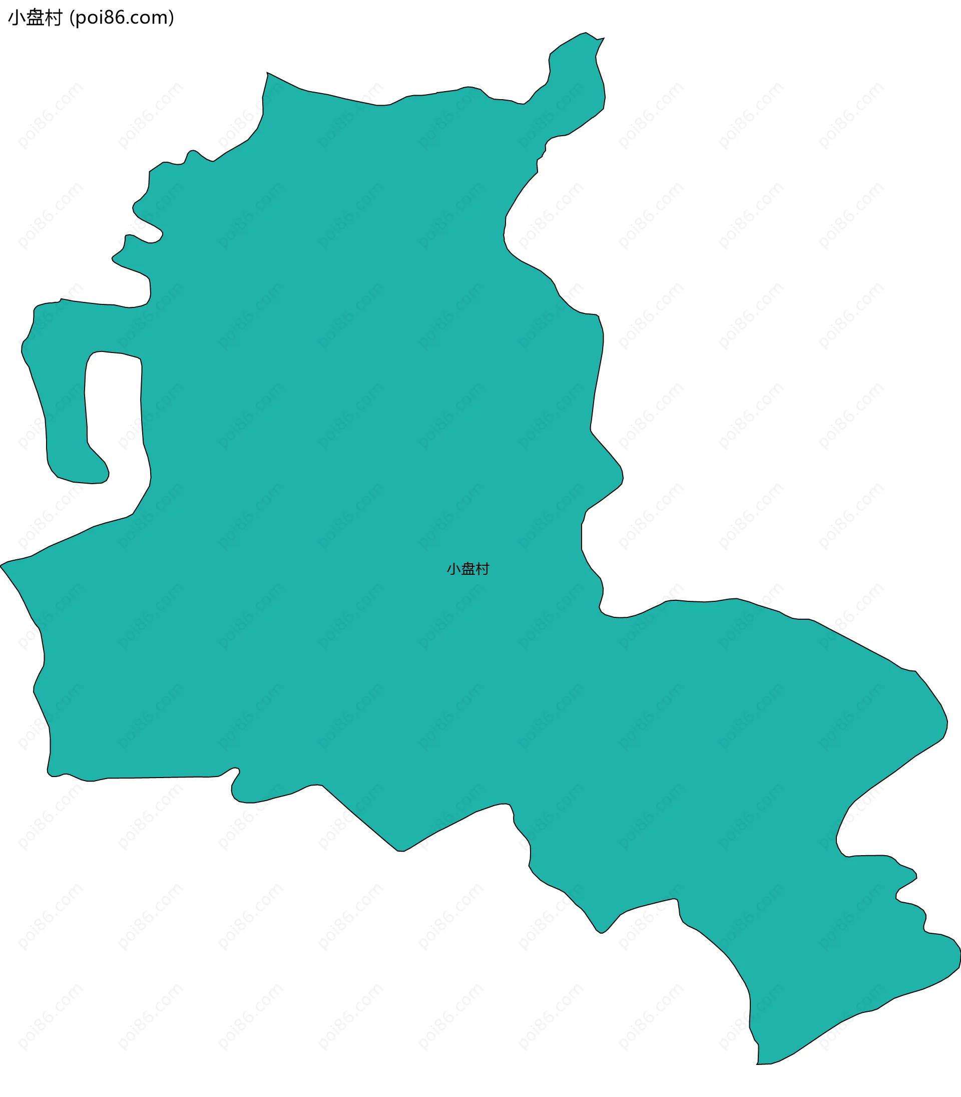 小盘村边界地图