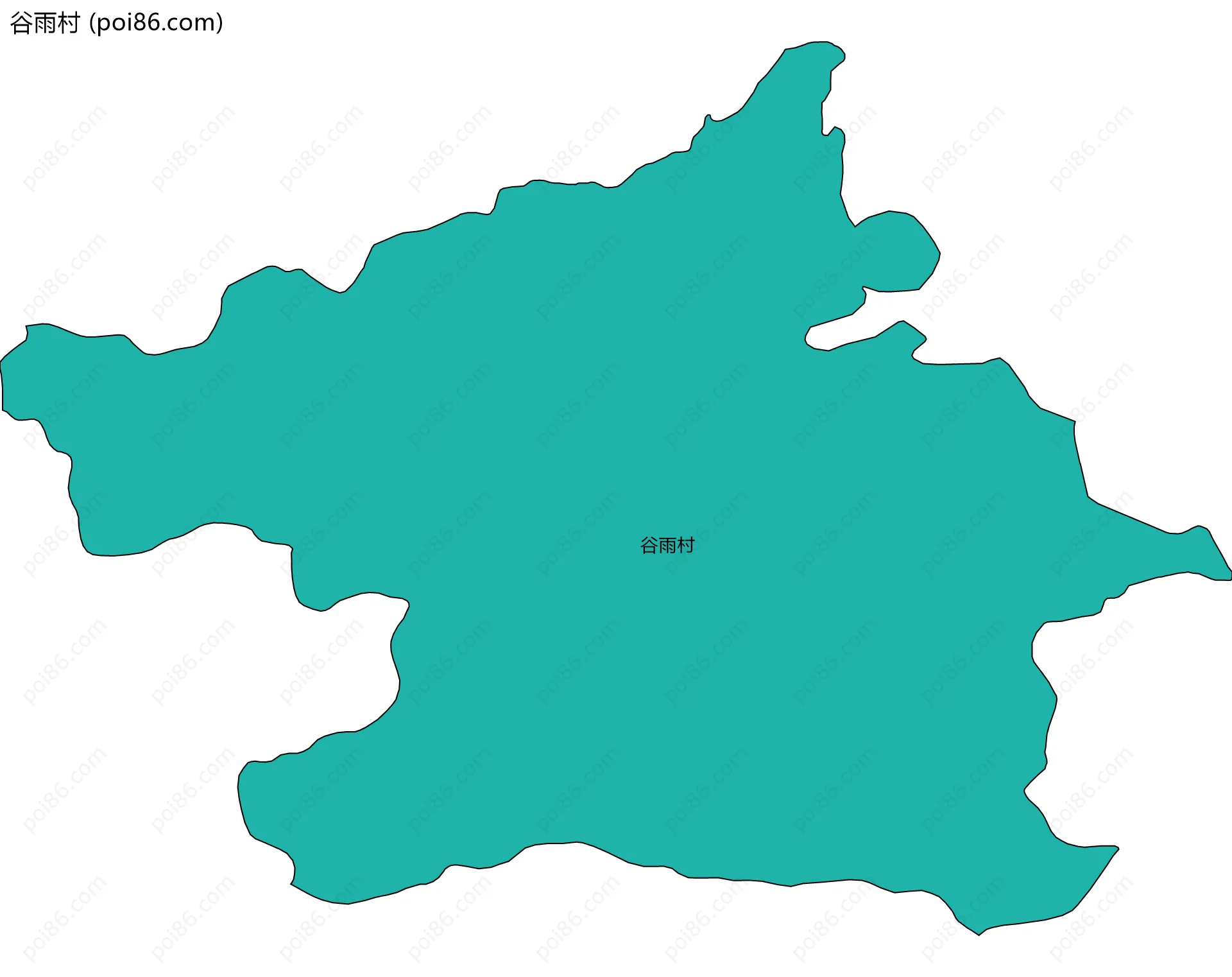 谷雨村边界地图