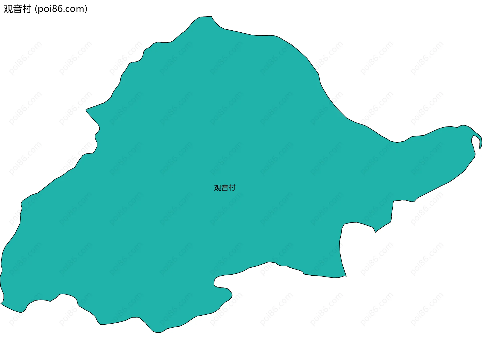 观音村边界地图