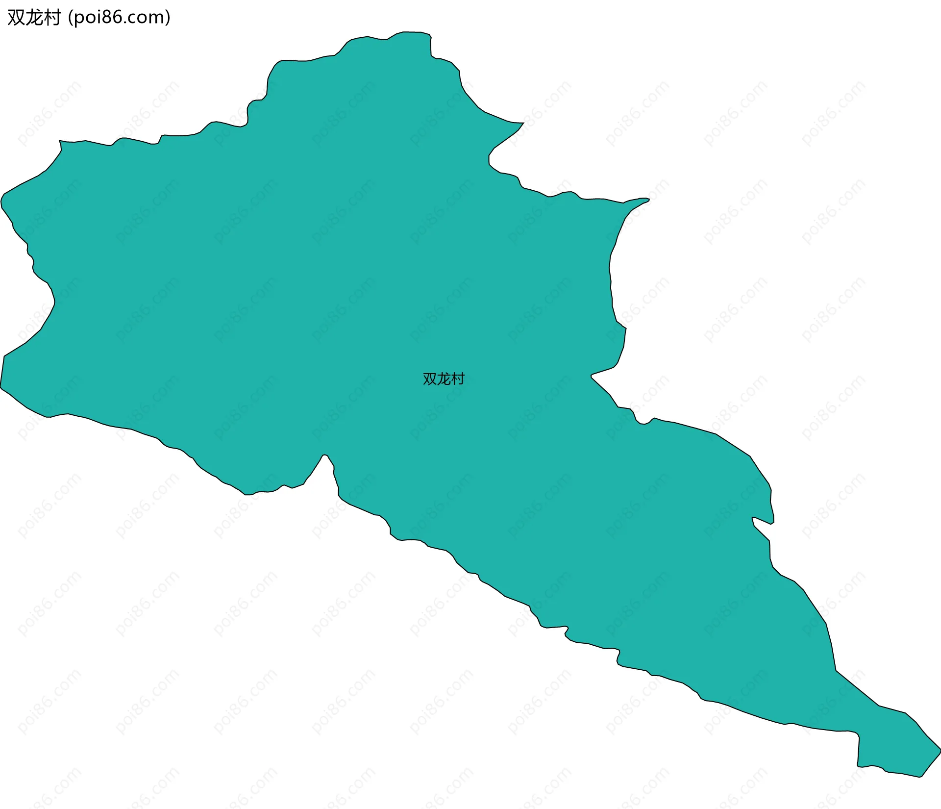 双龙村边界地图