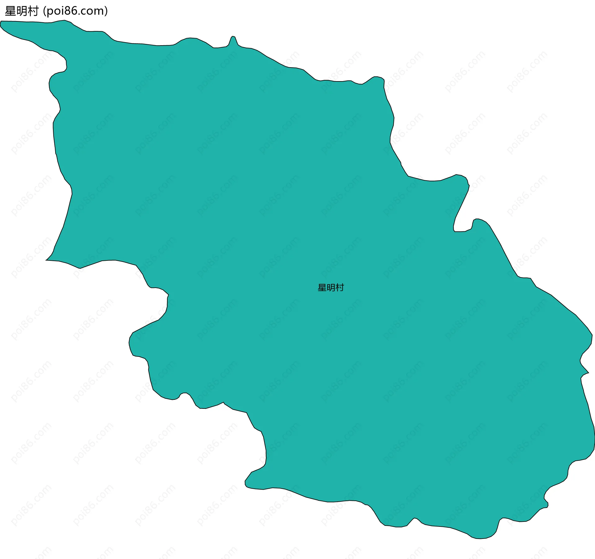 星明村边界地图