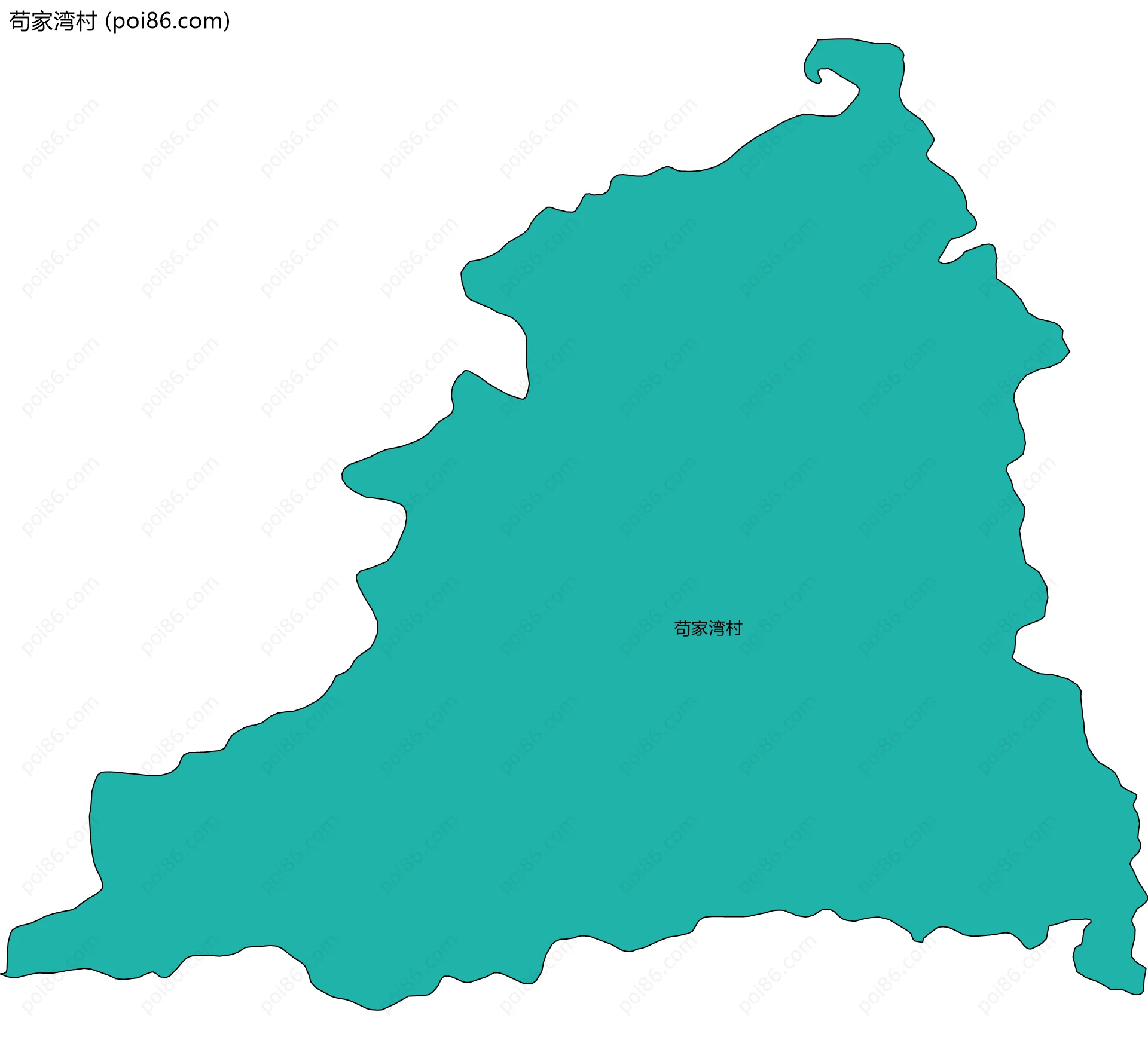 苟家湾村边界地图