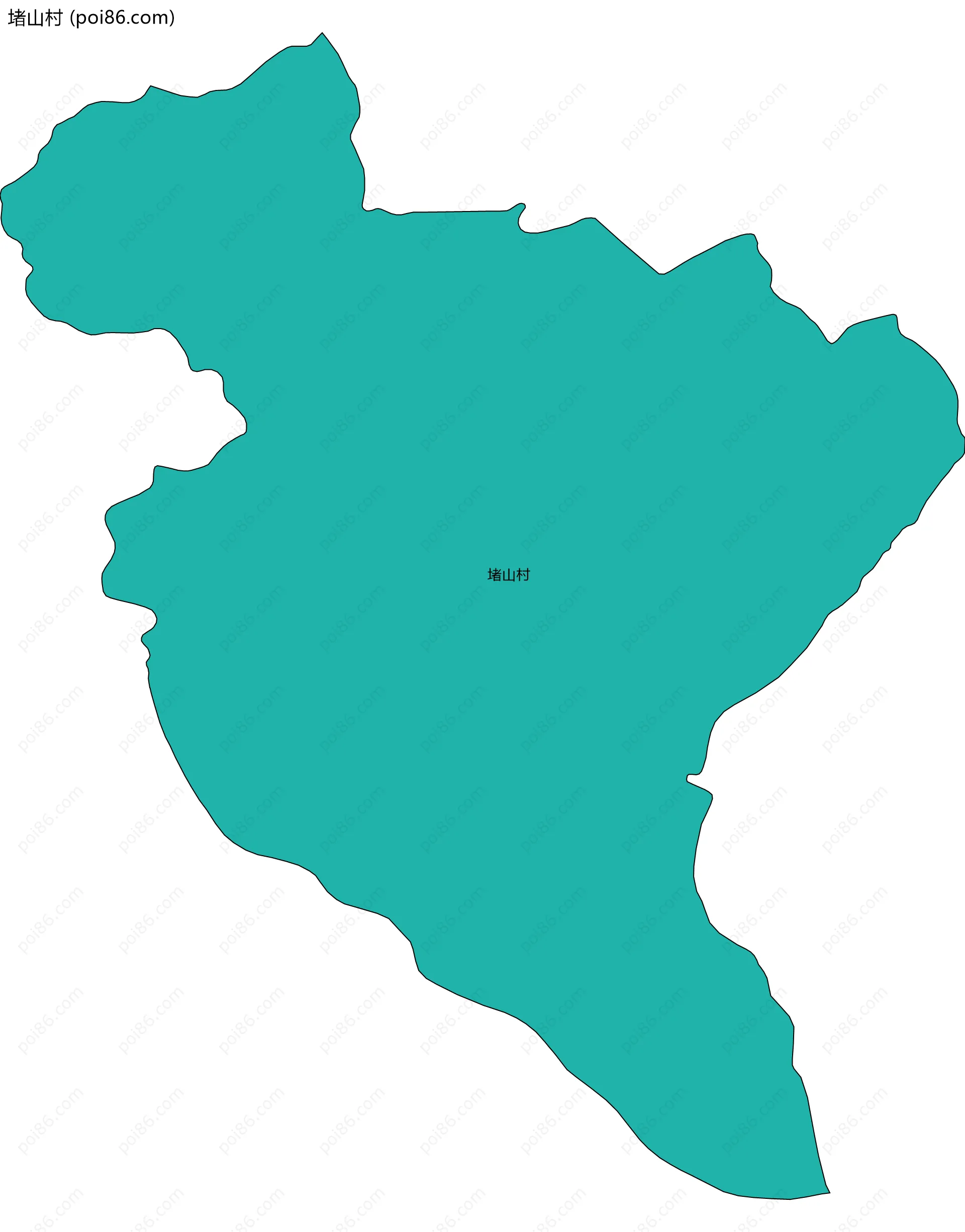 堵山村边界地图